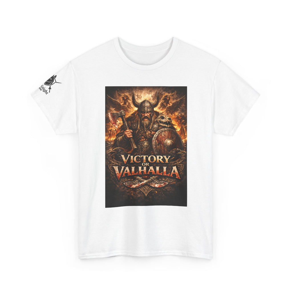 Viking shirt with Odin  -Victory or Valhalla!   Viking tee