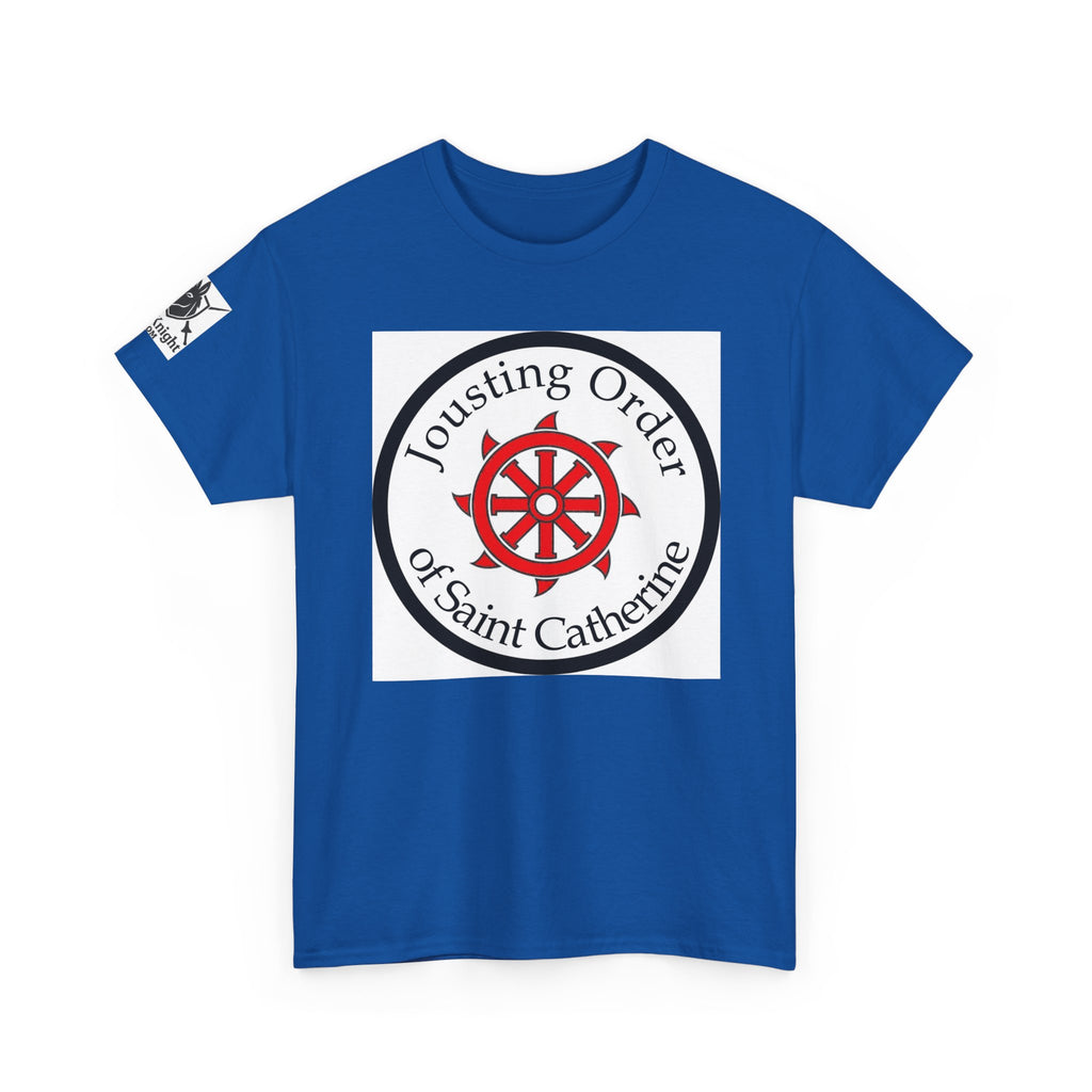 Saint Catherine Jousting Order Tee — Medieval Crest T‑Shirt