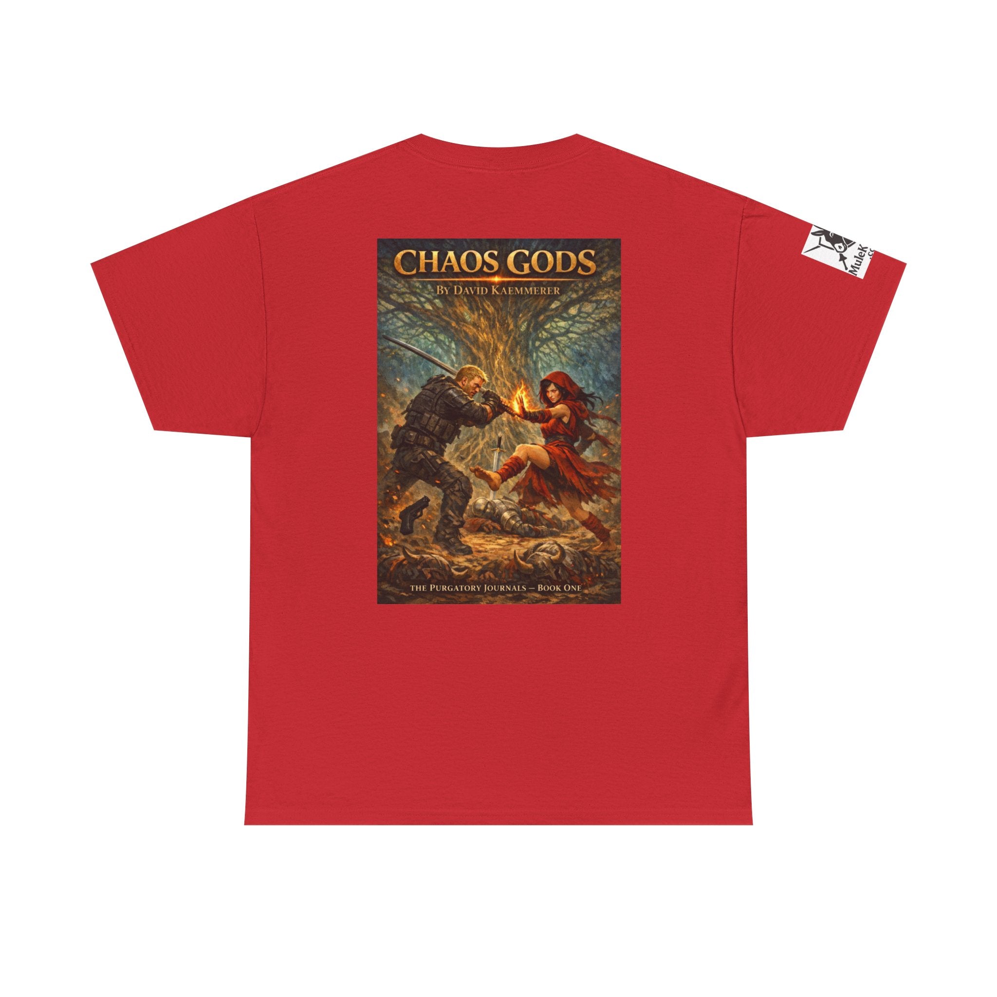 TShirt - Pandora Book Cover Art and on back depicts Chaos Gods Cover