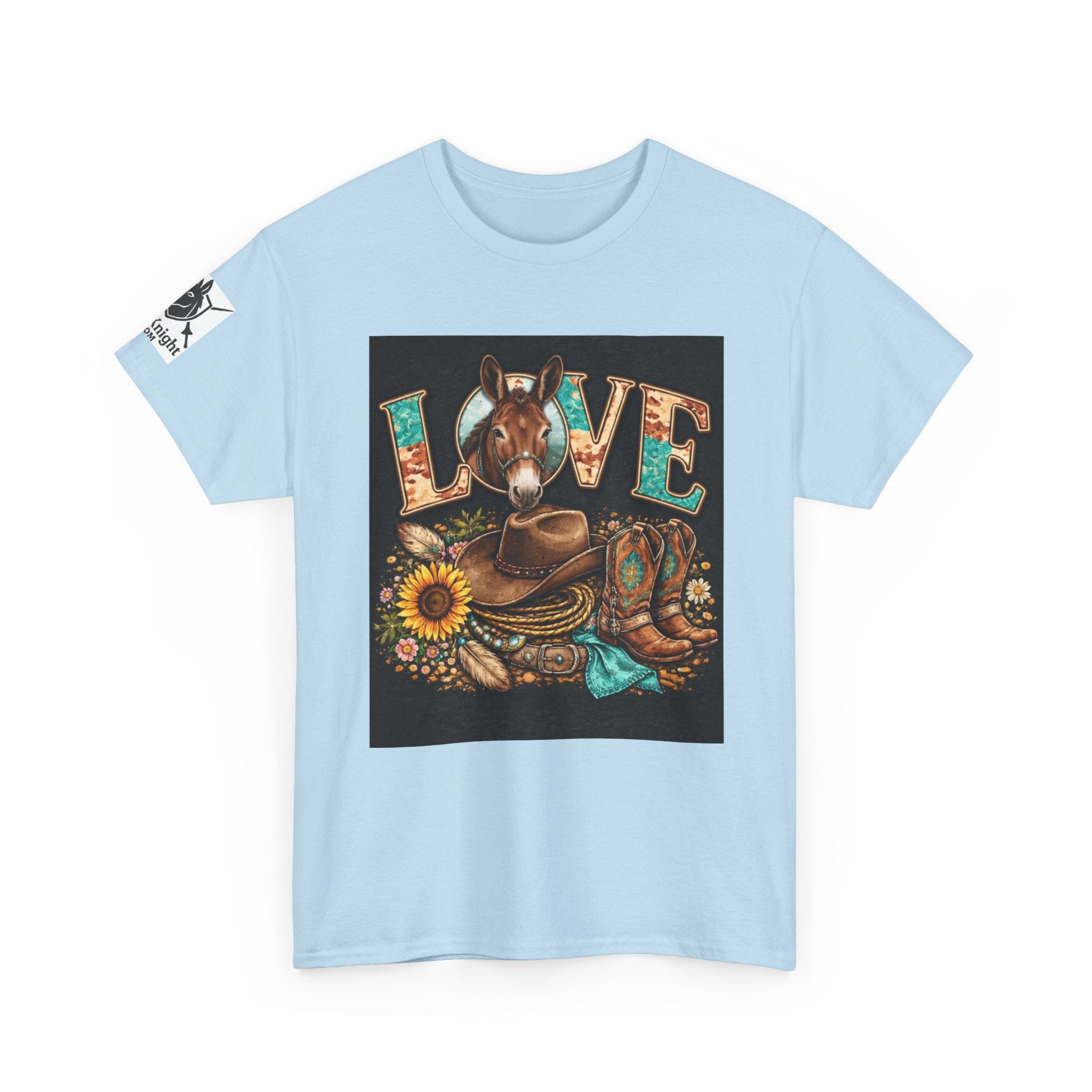 Western rider Love Mules— Cowgirl western Graphic Tee