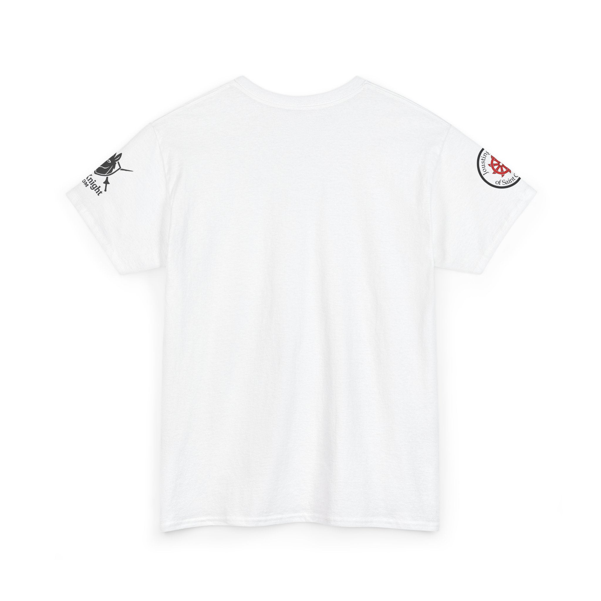 Saint Catherine Jousting Order  Tee — Vintage Stained Glass Saint/Jousting T‑Shirt