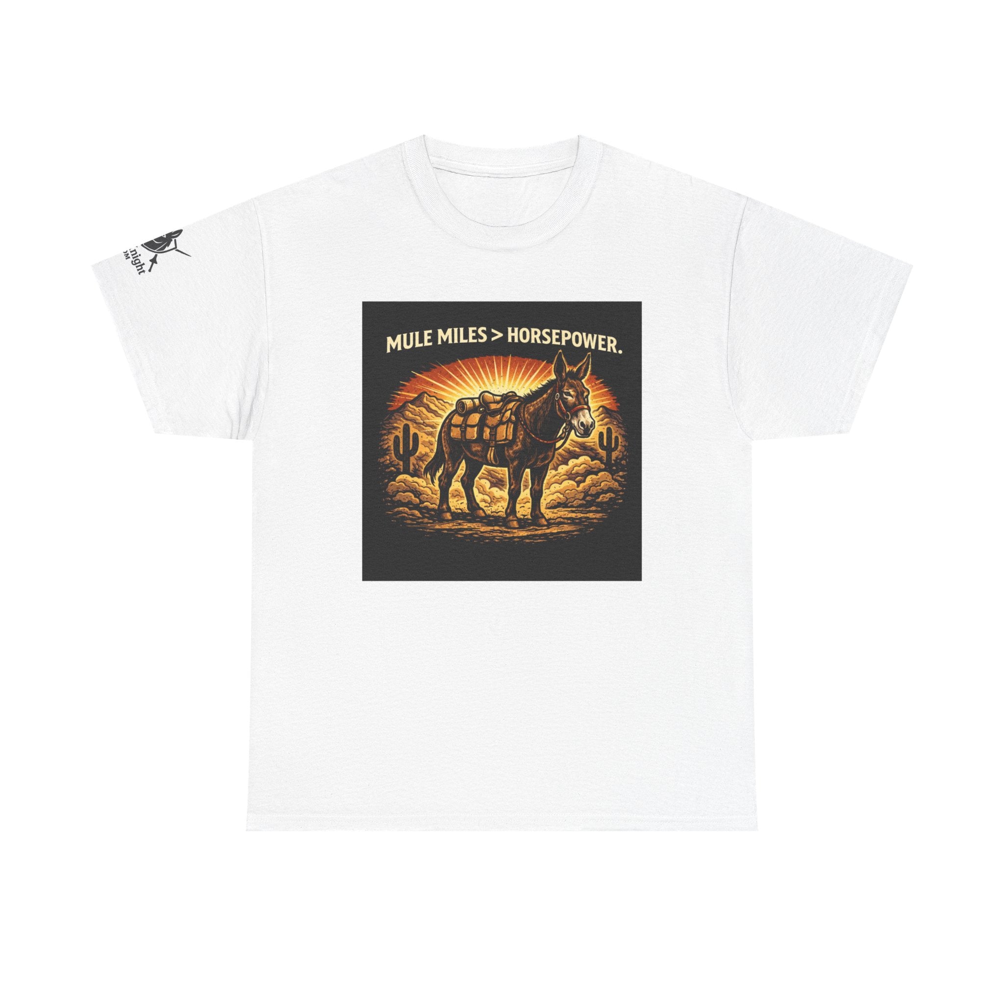 Mule Miles > Horsepower Tee — Vintage Pack Mule Graphic T-Shirt