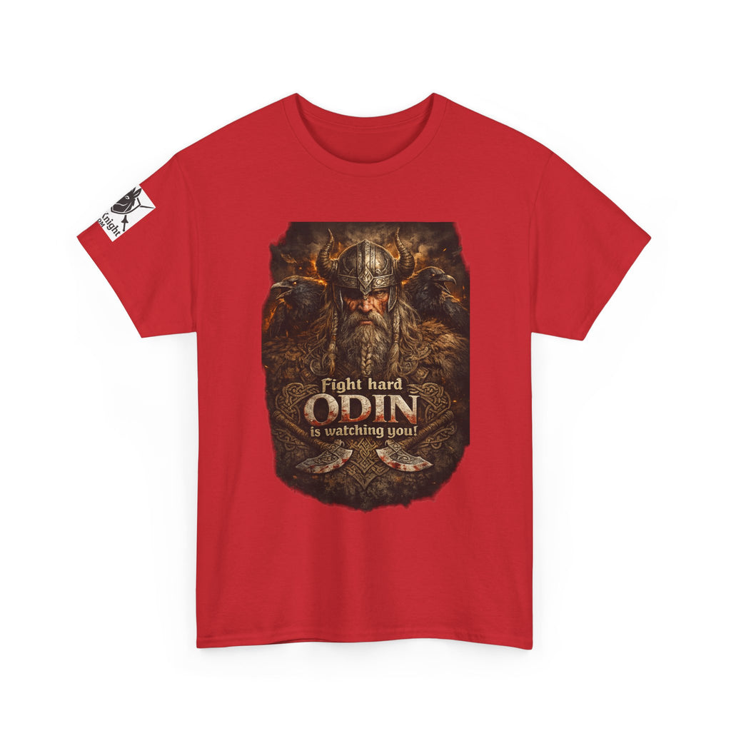 Viking shirt -Fight Hard Odin is watching you! — Funny Knight Tee