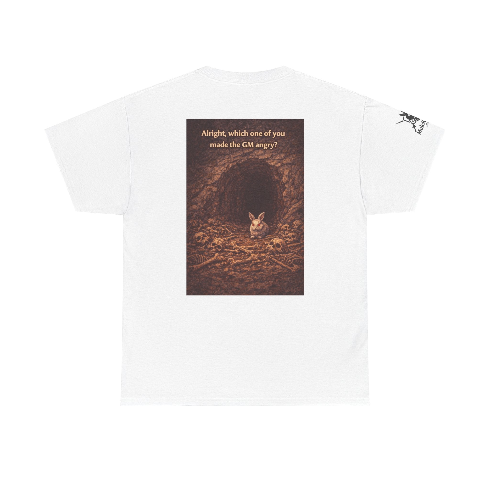 Gaming Tee—  "Alright which one of you made the GM angry!"  Funny tee