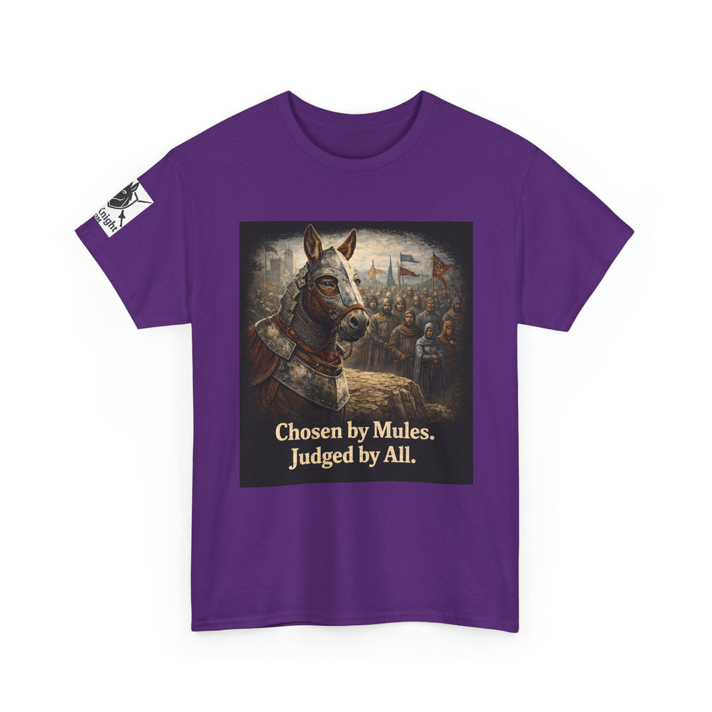 Chosen by Mules Tee — Funny Medieval Donkey Graphic T-Shirt
