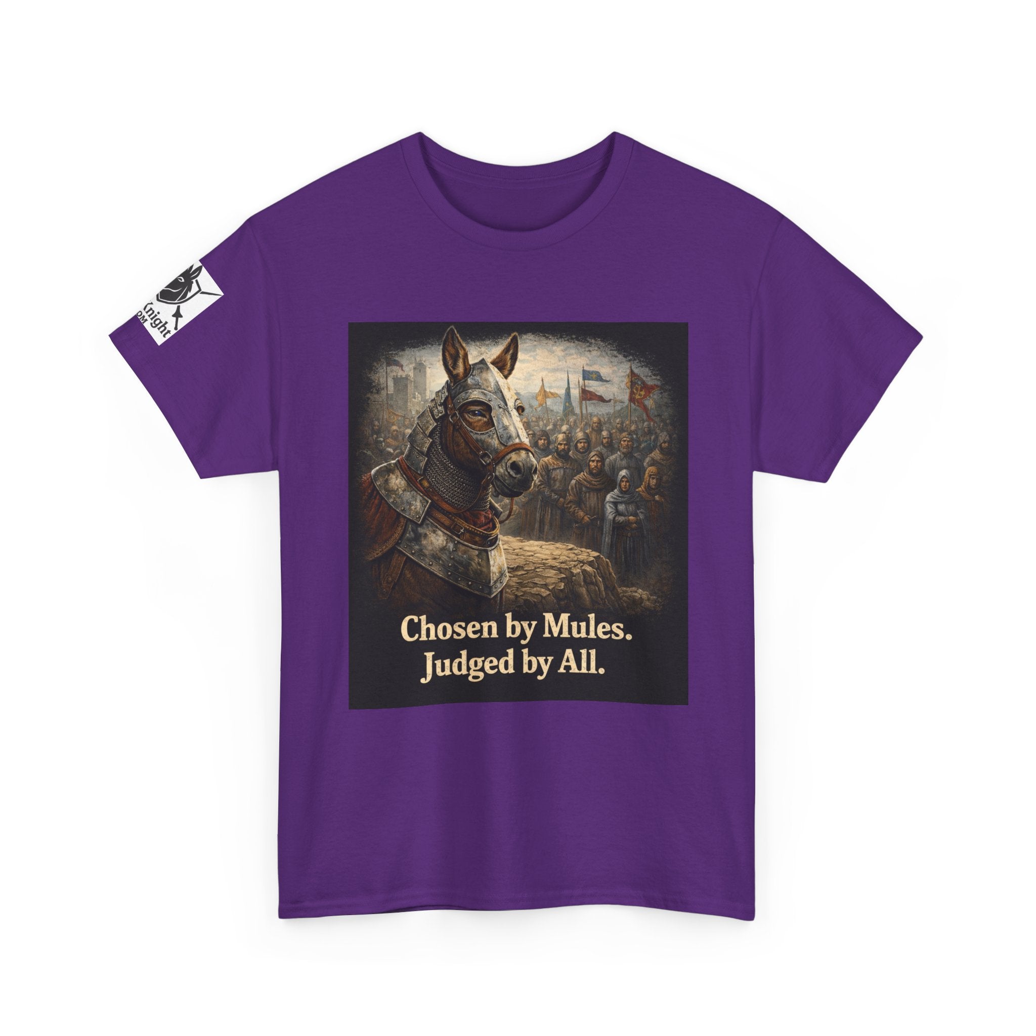 Chosen by Mules Tee — Funny Medieval Donkey Graphic T-Shirt