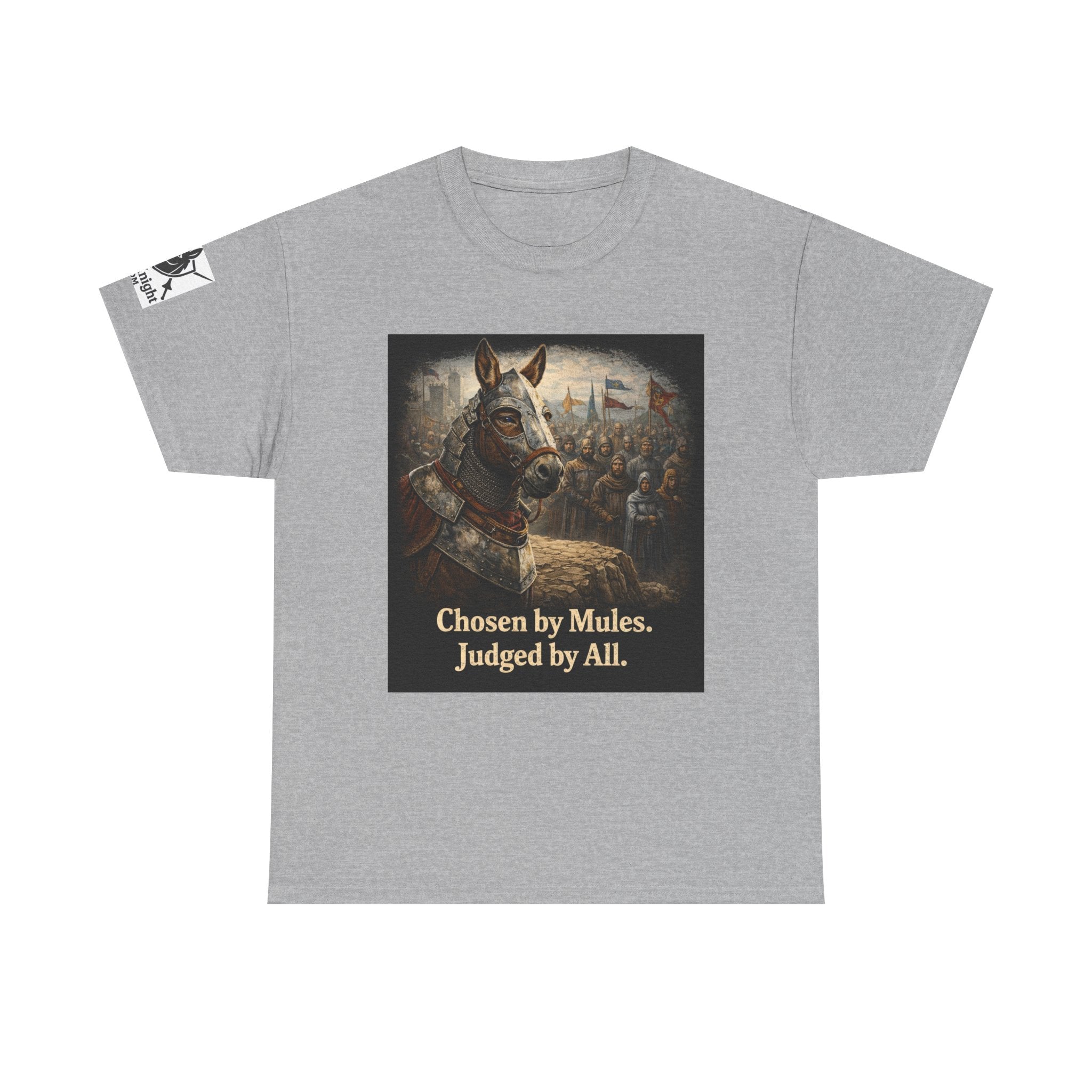 Chosen by Mules Tee — Funny Medieval Donkey Graphic T-Shirt