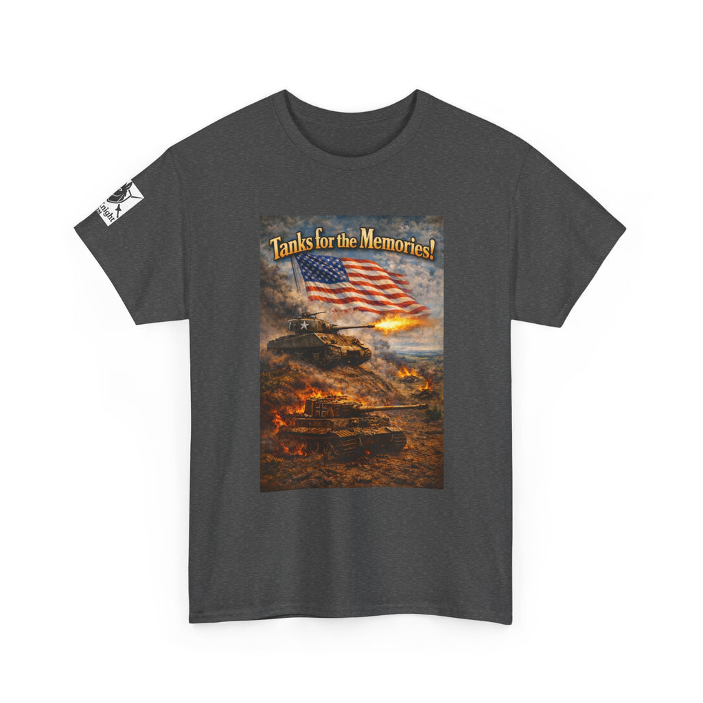 WWII Tank Battle USA Graphic Tee - "Tanks for the Memories"