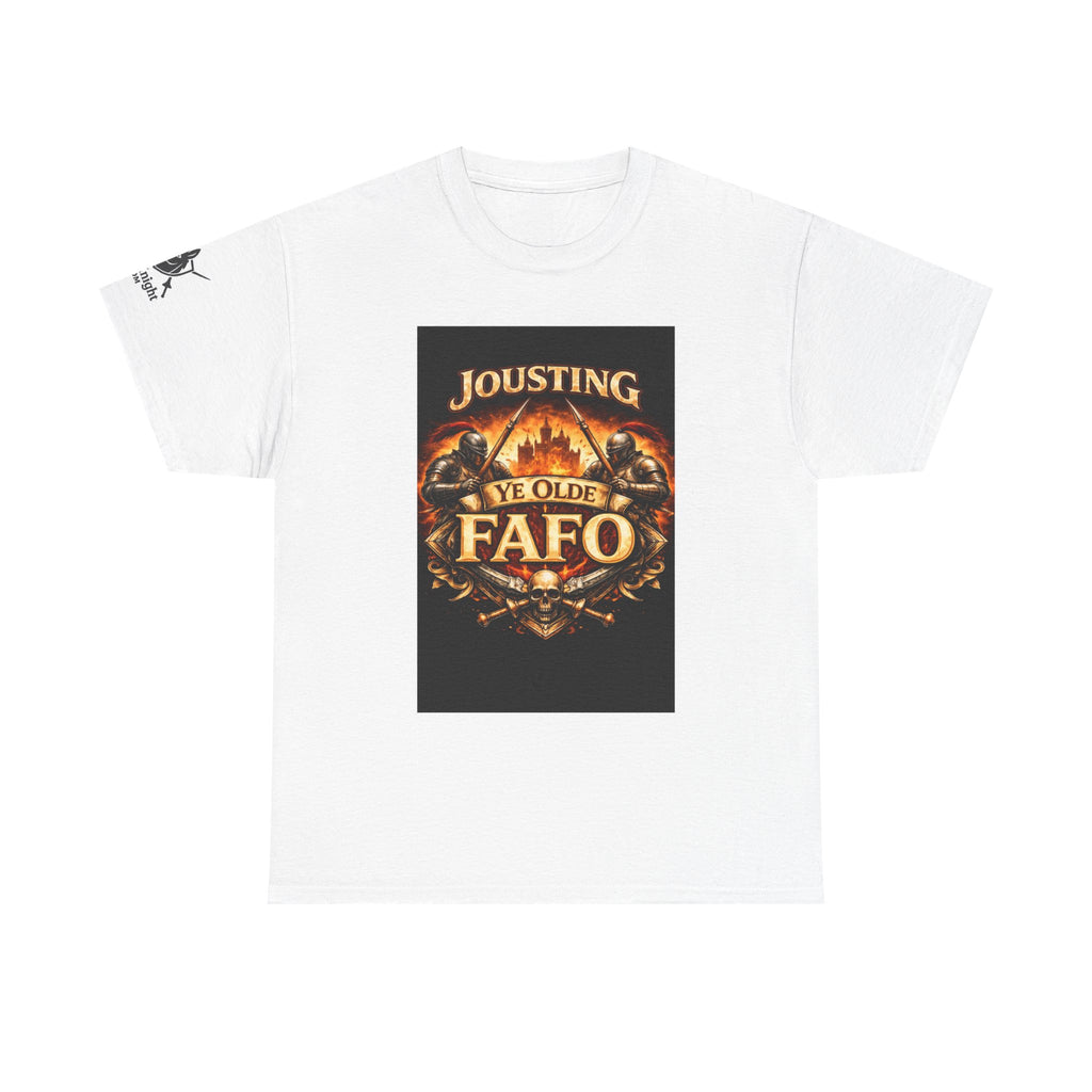 Jousting Ye Olde Fafo T-Shirt — Medieval Vintage Tournament Graphic Tee