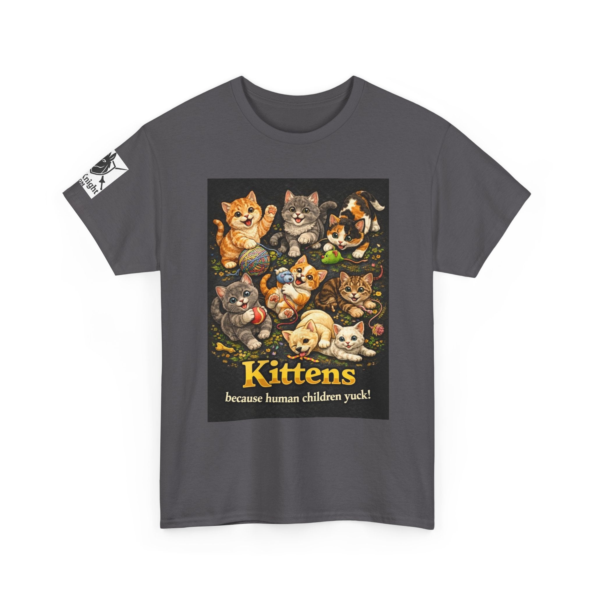 Kittens playing.  Kittens because human Children Yuck!  Teeshirt