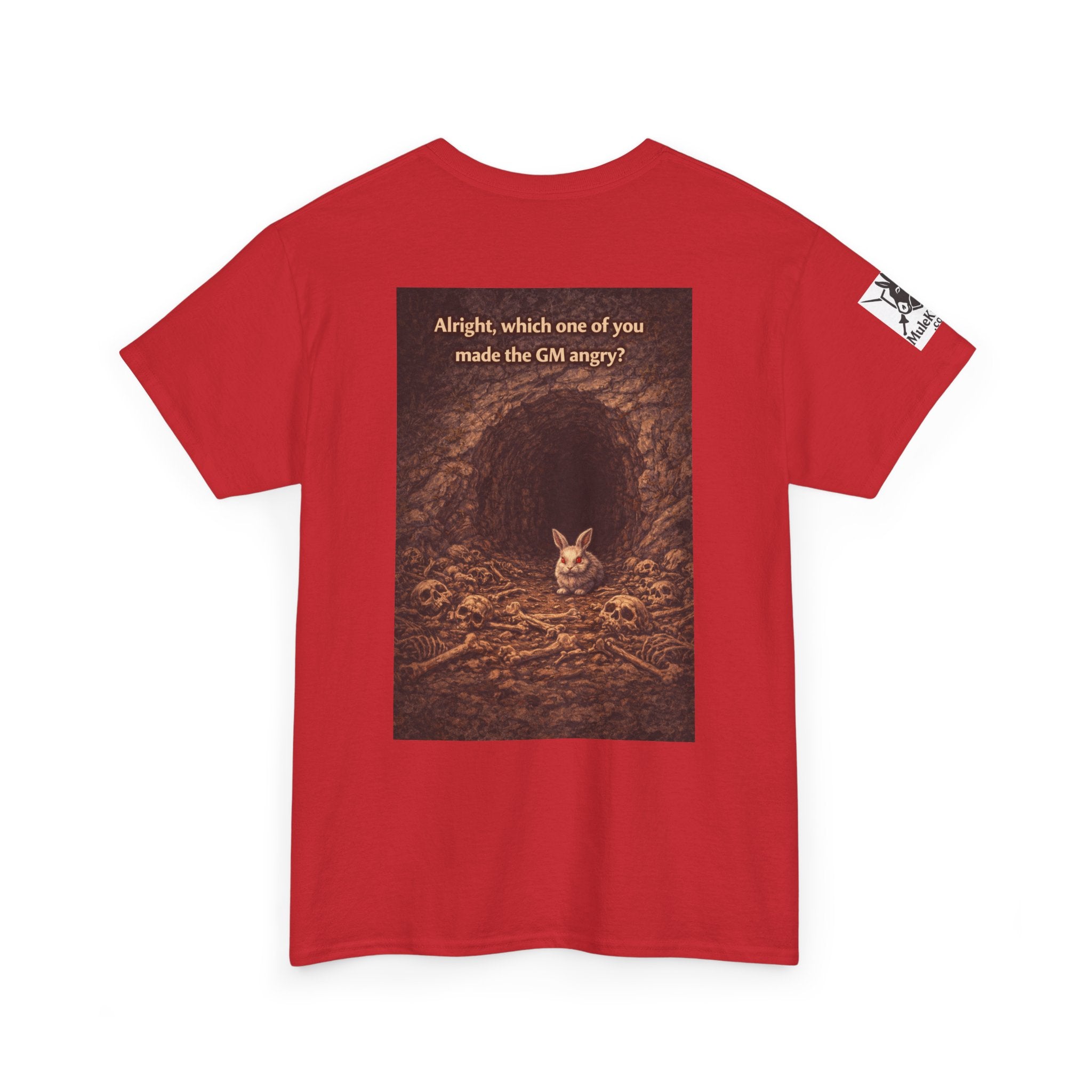 Gaming Tee—  "Alright which one of you made the GM angry!"  Funny tee