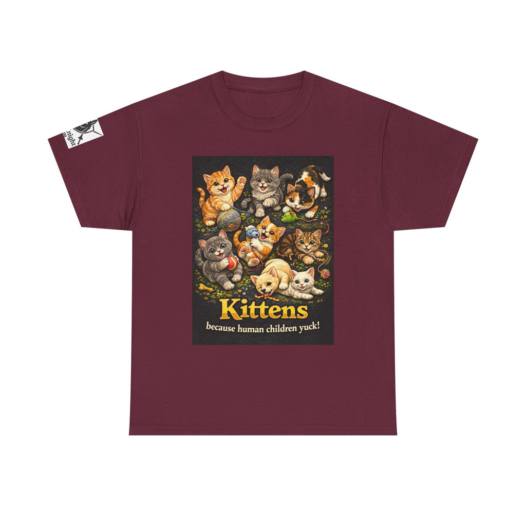 Kittens playing.  Kittens because human Children Yuck!  Teeshirt