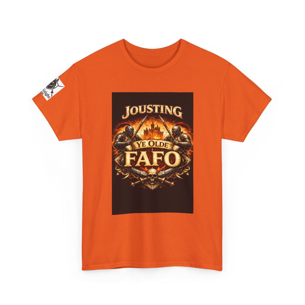 Jousting Ye Olde Fafo T-Shirt — Medieval Vintage Tournament Graphic Tee