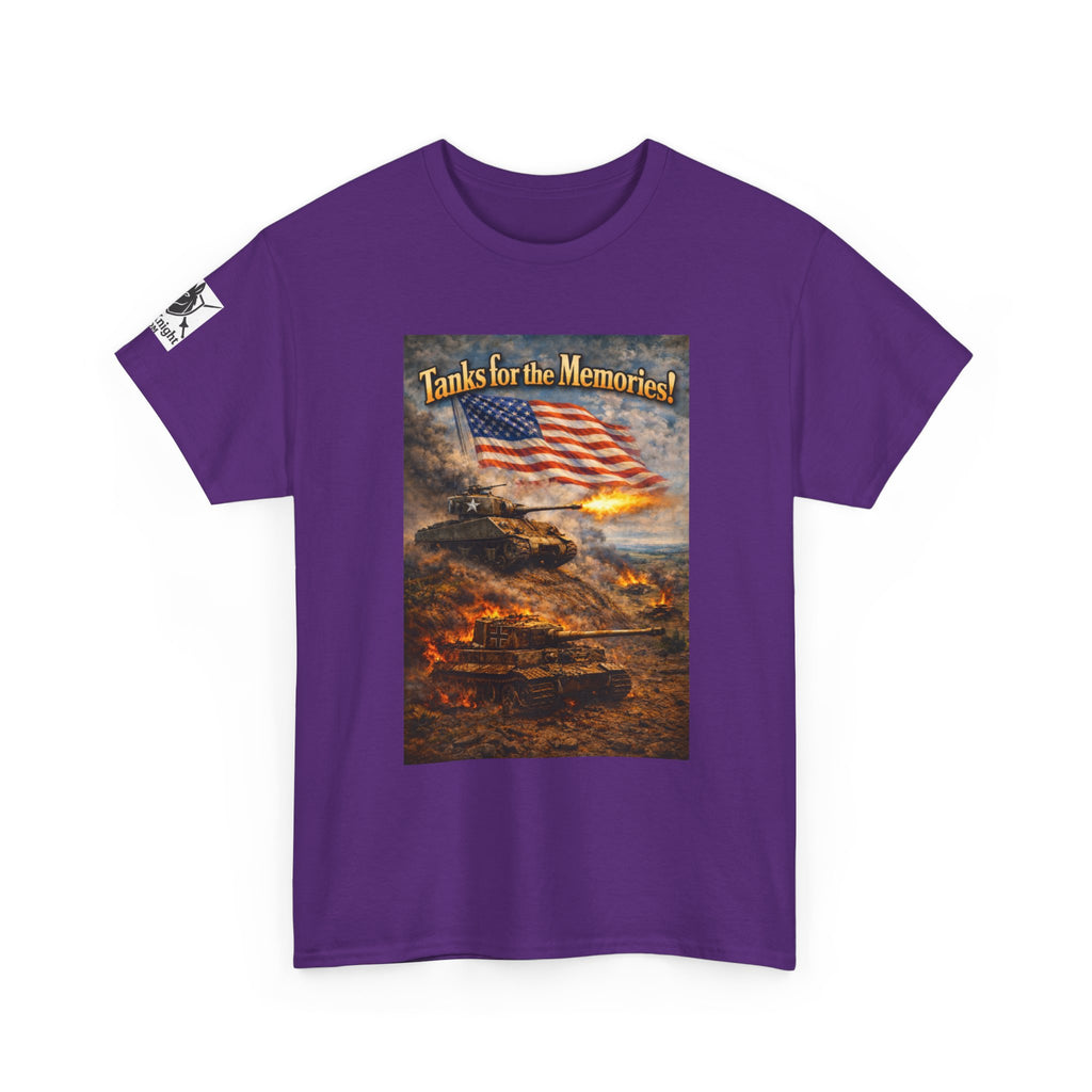 WWII Tank Battle USA Graphic Tee - "Tanks for the Memories"