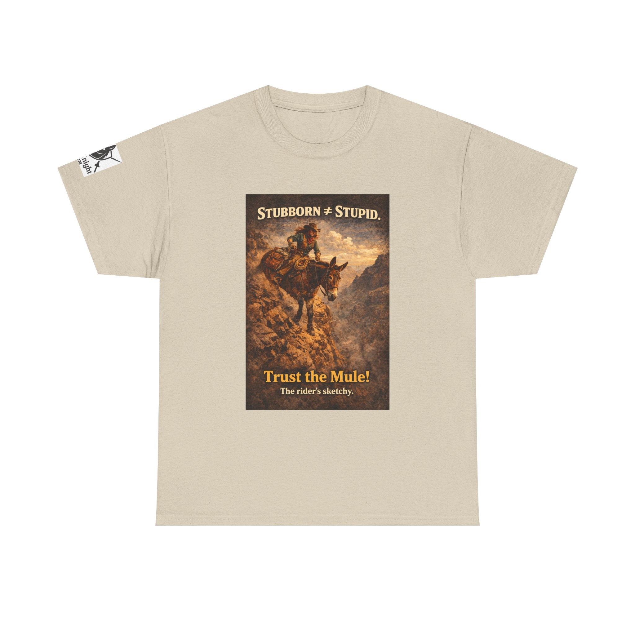 Mule Tee — "Stubborn not Stupid. Trust the Mule!" Vintage Western Humor T-Shirt