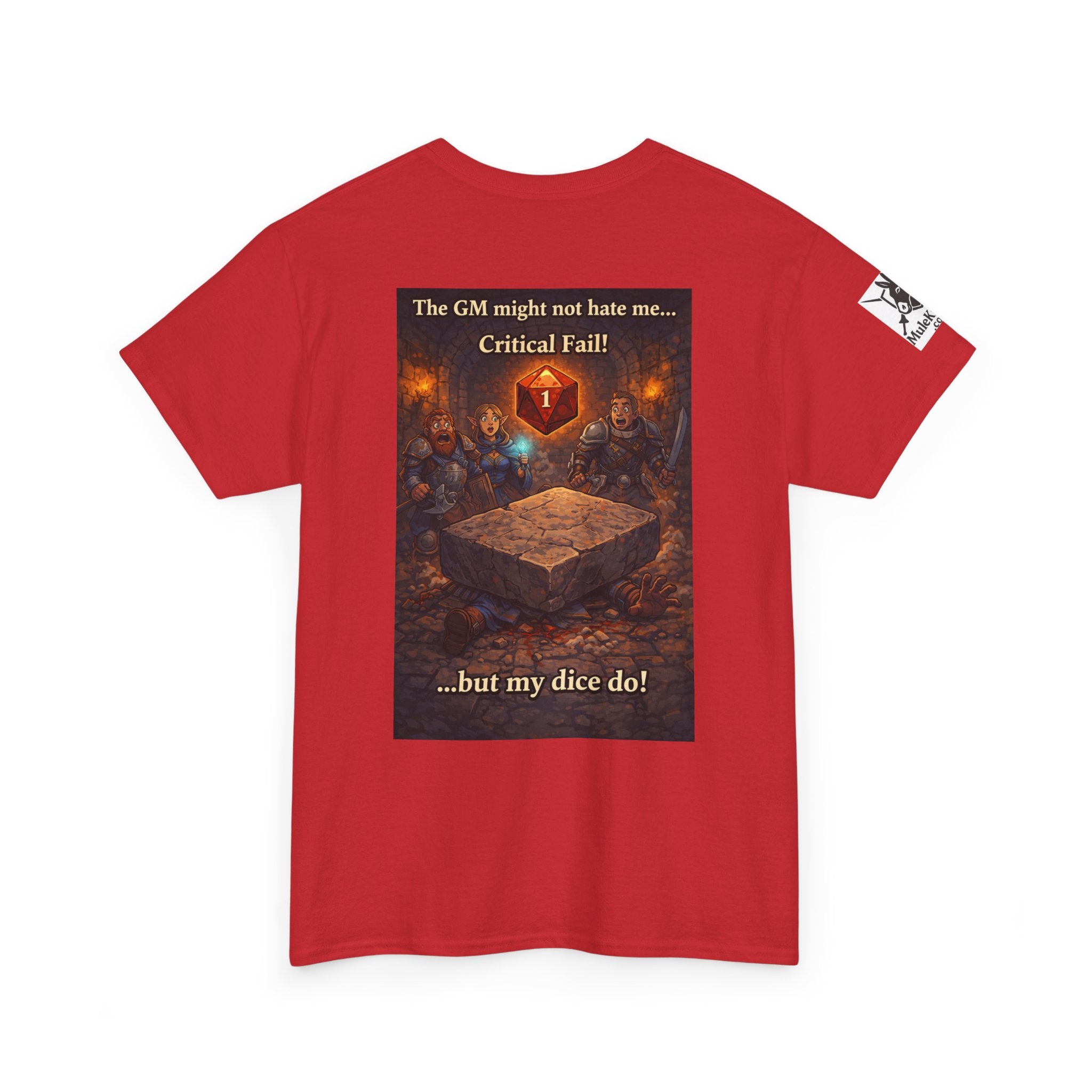 Gaming Tee— “The GM might not hate me.  But my dice do!"  funny tee
