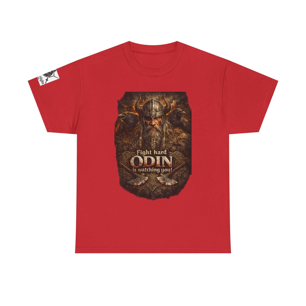Viking shirt -Fight Hard Odin is watching you! — Funny Knight Tee