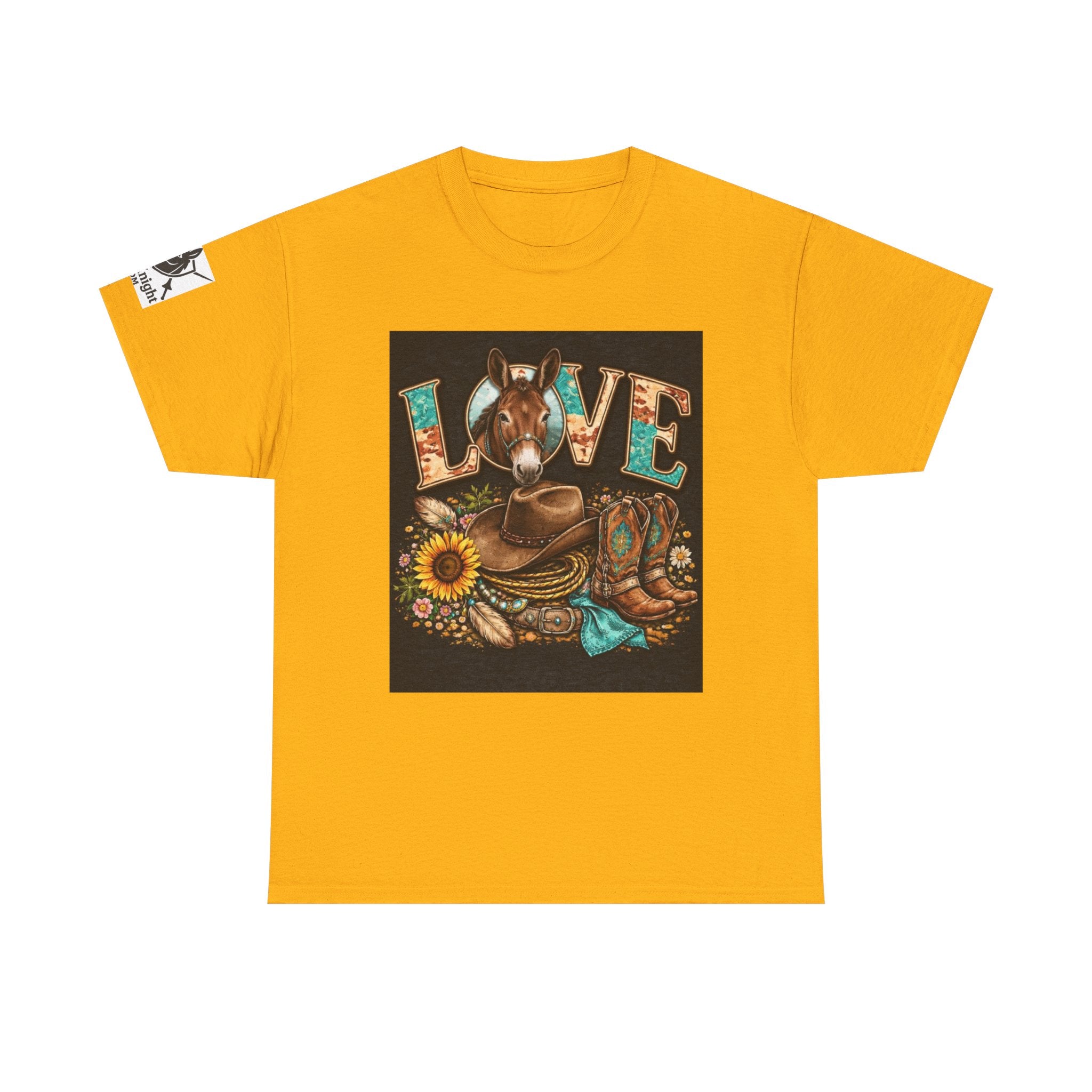Western rider Love Mules— Cowgirl western Graphic Tee