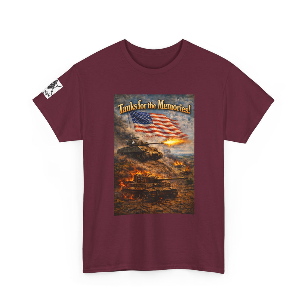 WWII Tank Battle USA Graphic Tee - "Tanks for the Memories"