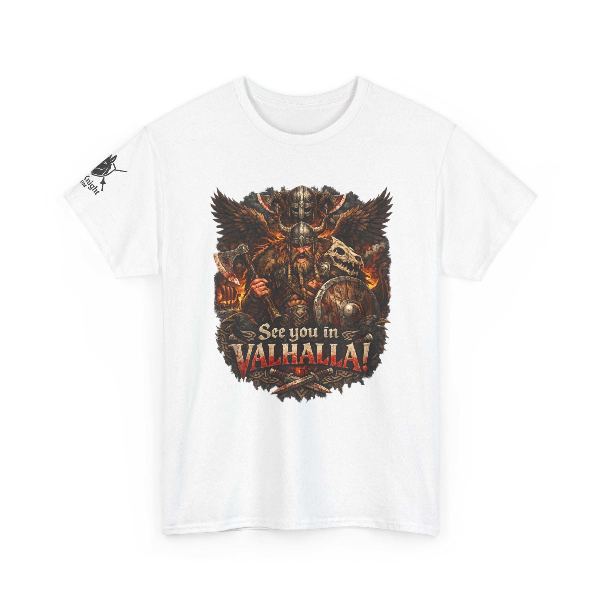 Viking shirt See you in Valhalla — Funny Knight Tee