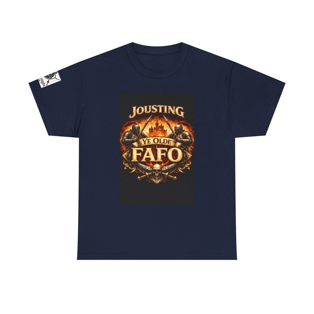 Jousting Ye Olde Fafo T-Shirt — Medieval Vintage Tournament Graphic Tee