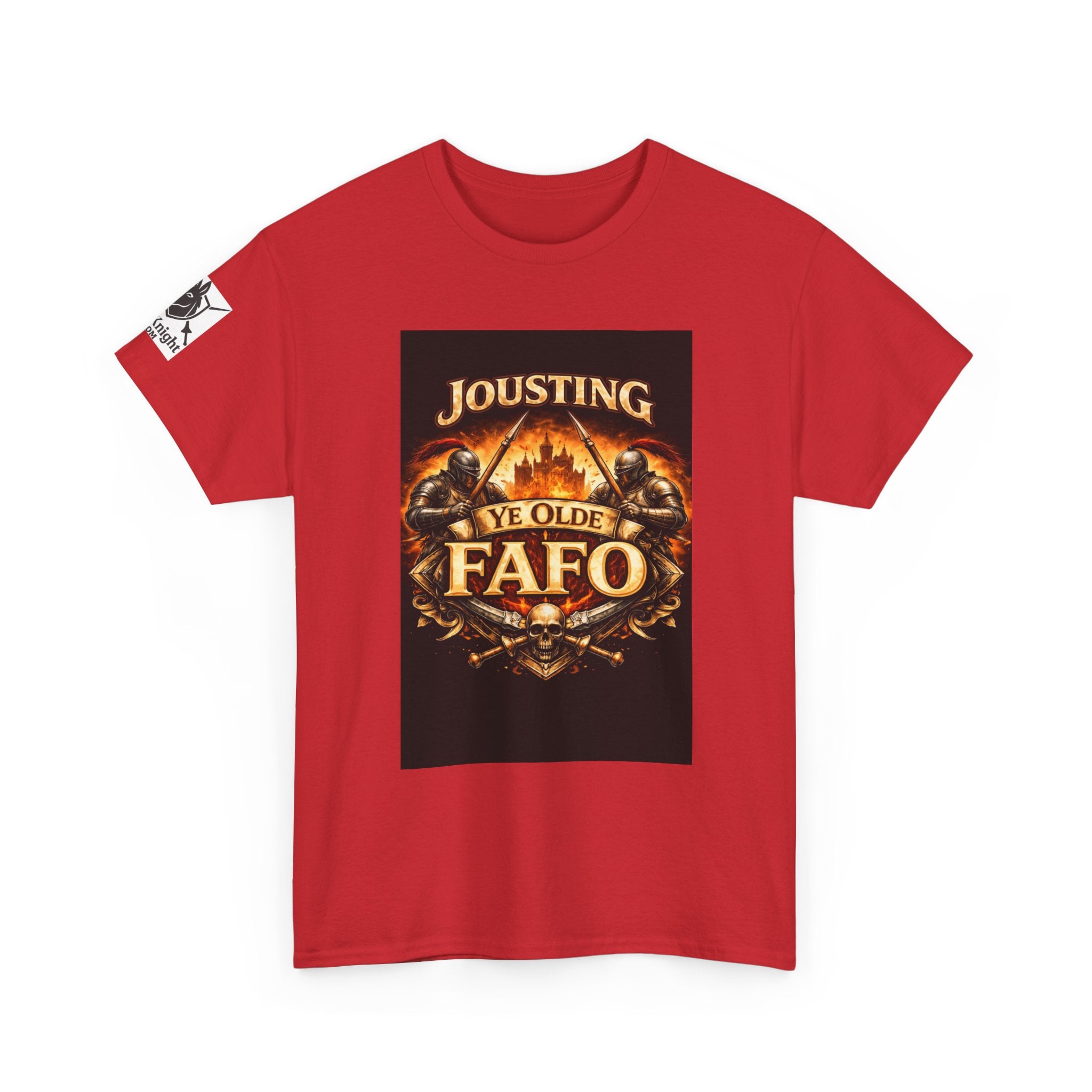 Jousting Ye Olde Fafo T-Shirt — Medieval Vintage Tournament Graphic Tee