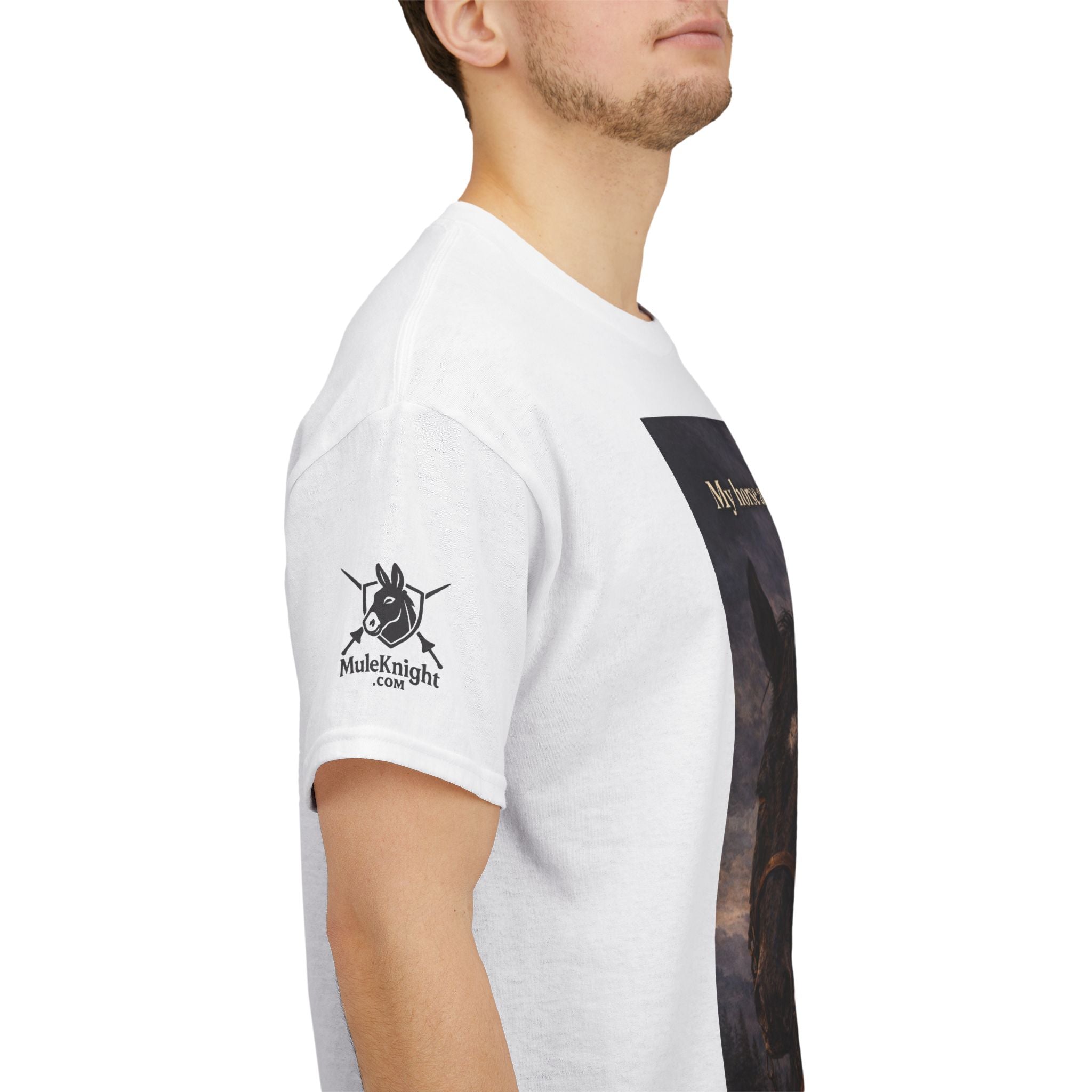 Cowboy & Horse Graphic Tee — "My horse and I talk crap about you"