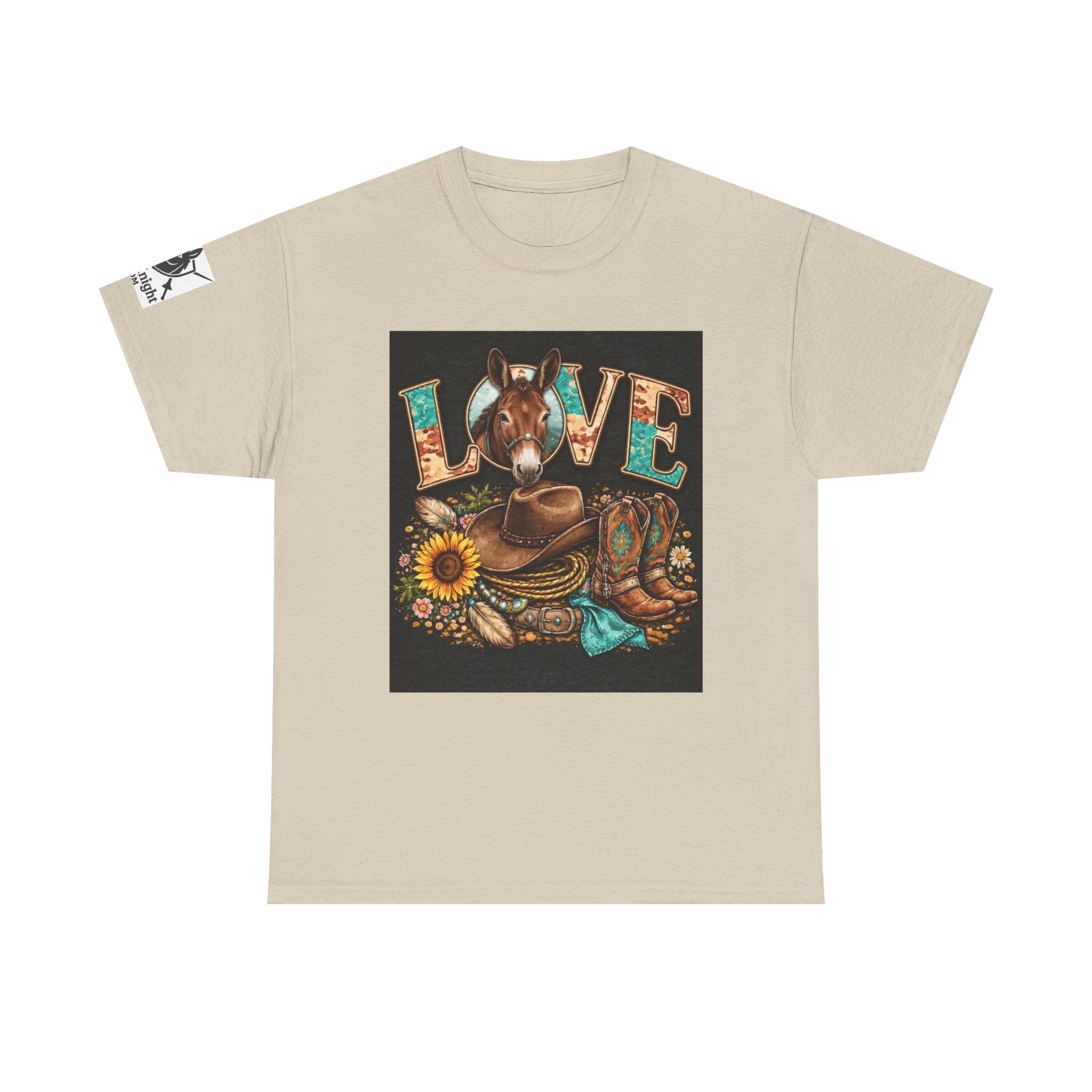 Western rider Love Mules— Cowgirl western Graphic Tee