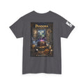 Pandora Bocca and Roland Defending Wood Home on Front - Pandora book cover on back -Purgatory Journals Book 3 -  Graphic Tee — Fantasy Novel tee