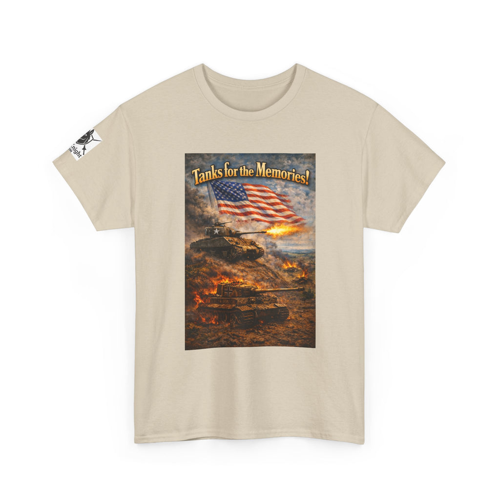 WWII Tank Battle USA Graphic Tee - "Tanks for the Memories"