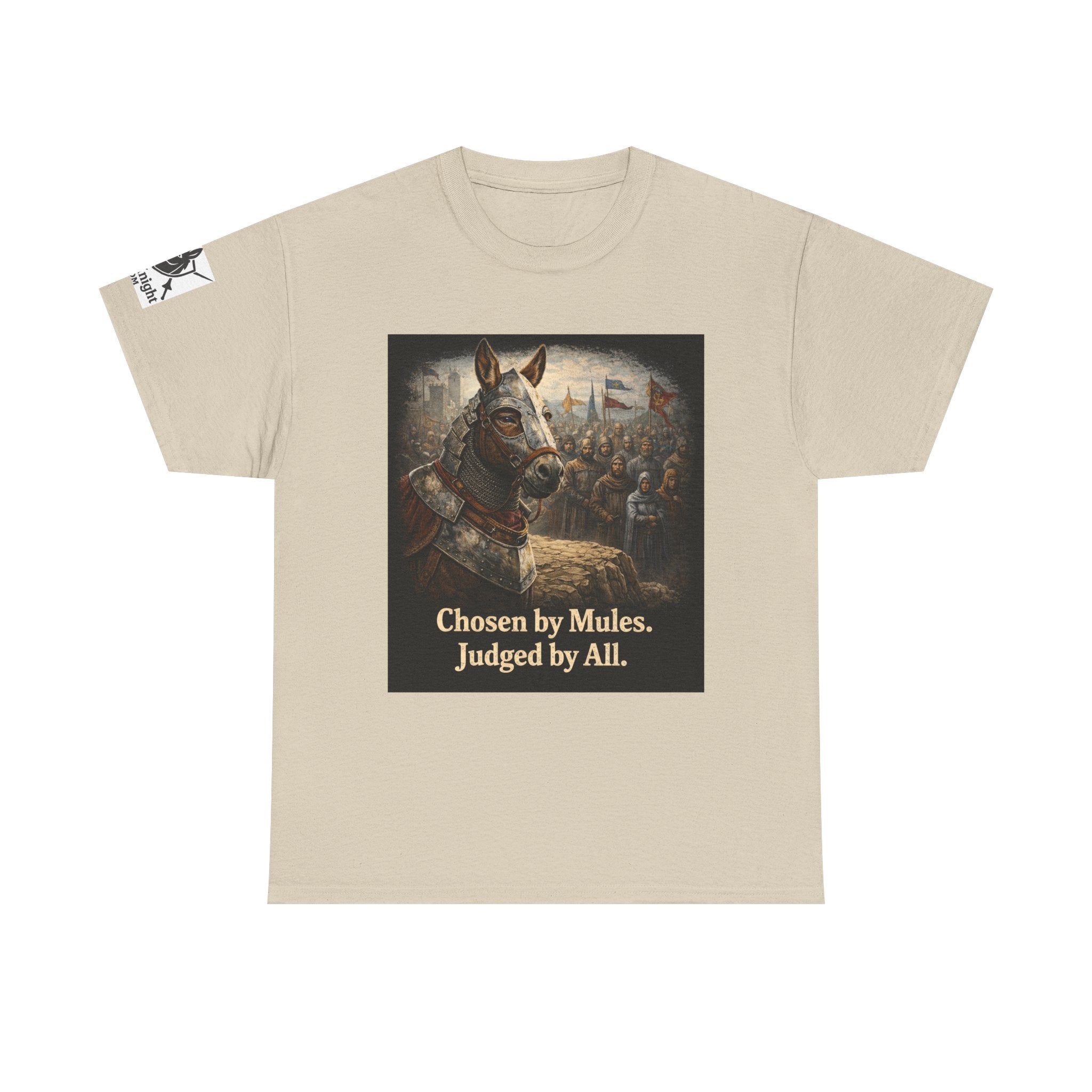 Chosen by Mules Tee — Funny Medieval Donkey Graphic T-Shirt