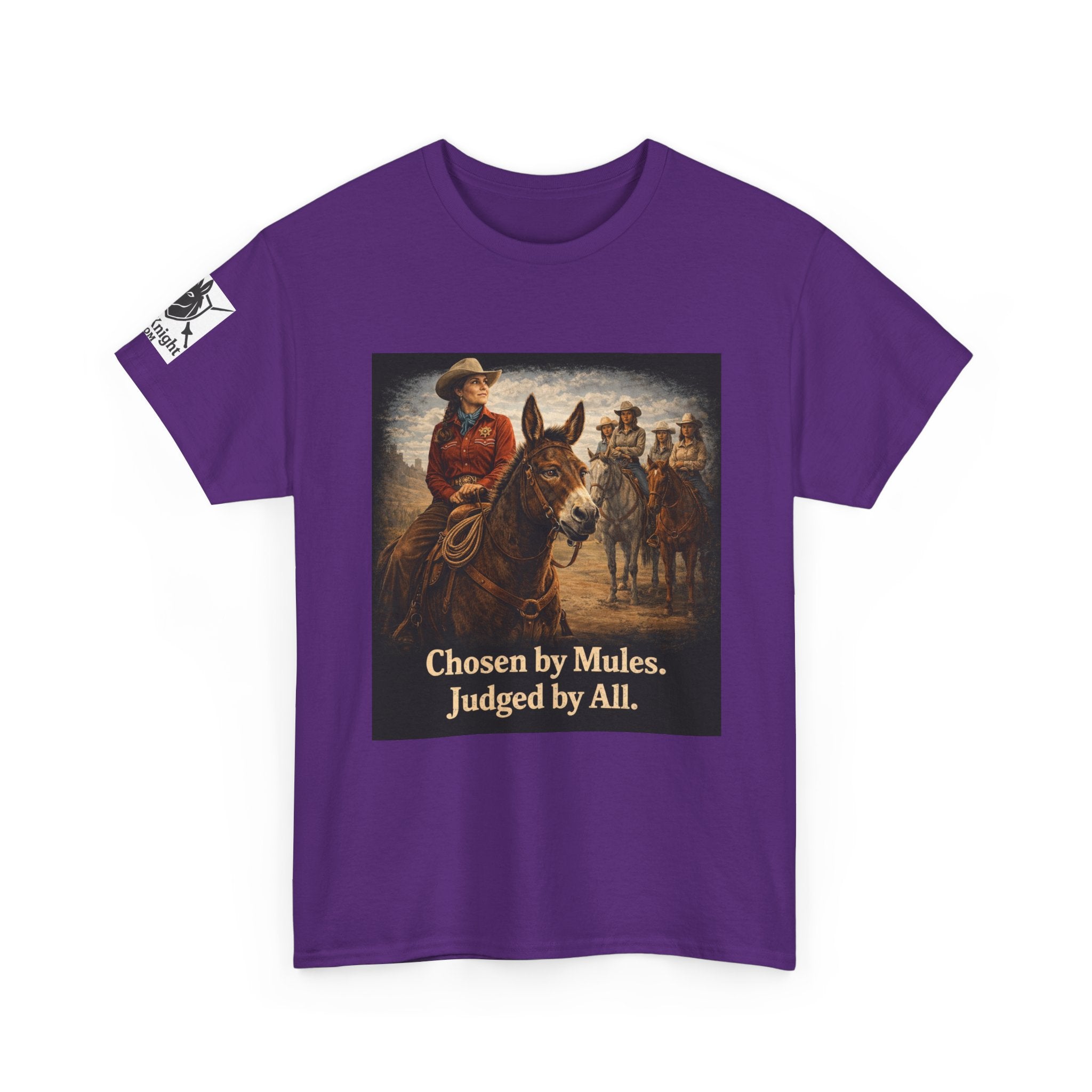 Cowgirl Graphic Tee — "Chosen by Mules. Judged by All." Western Vintage Shirt