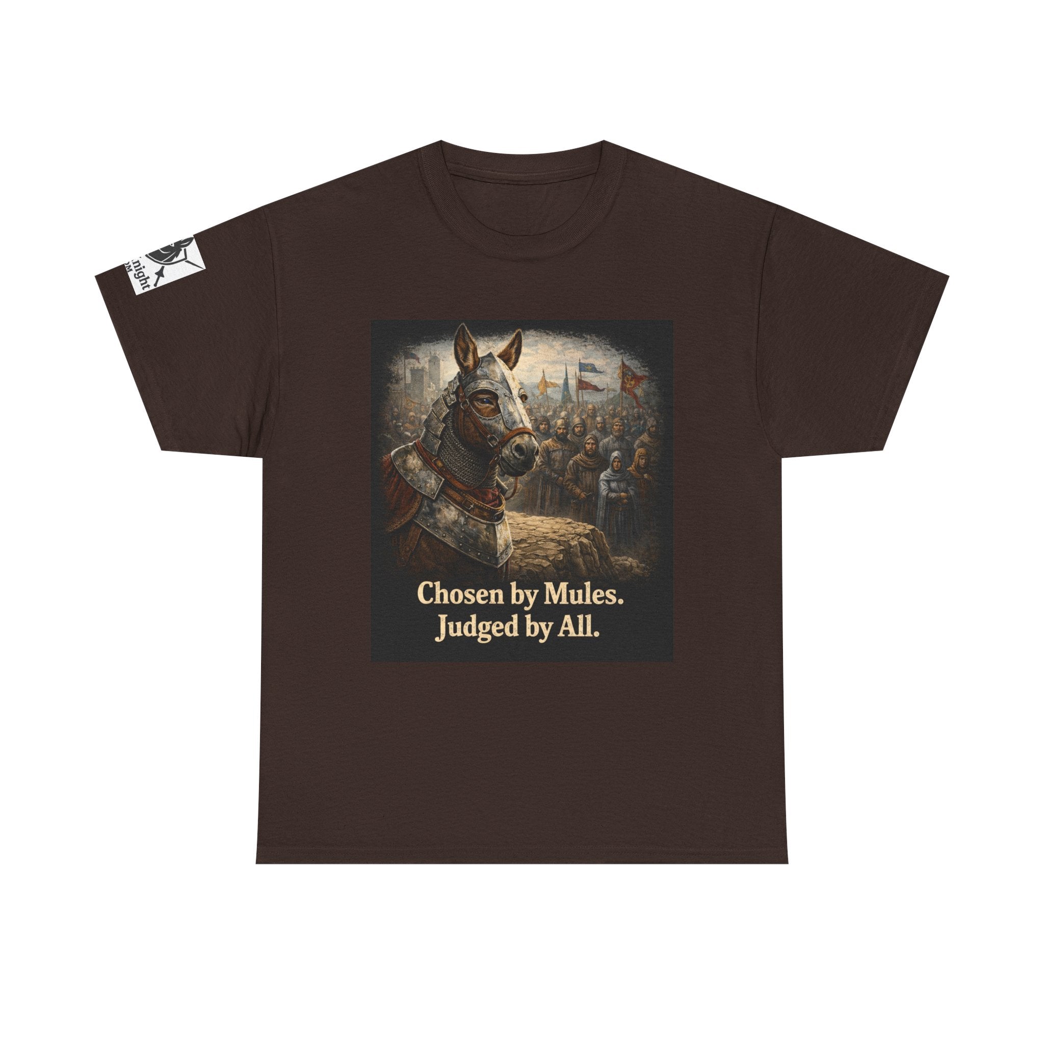 Chosen by Mules Tee — Funny Medieval Donkey Graphic T-Shirt