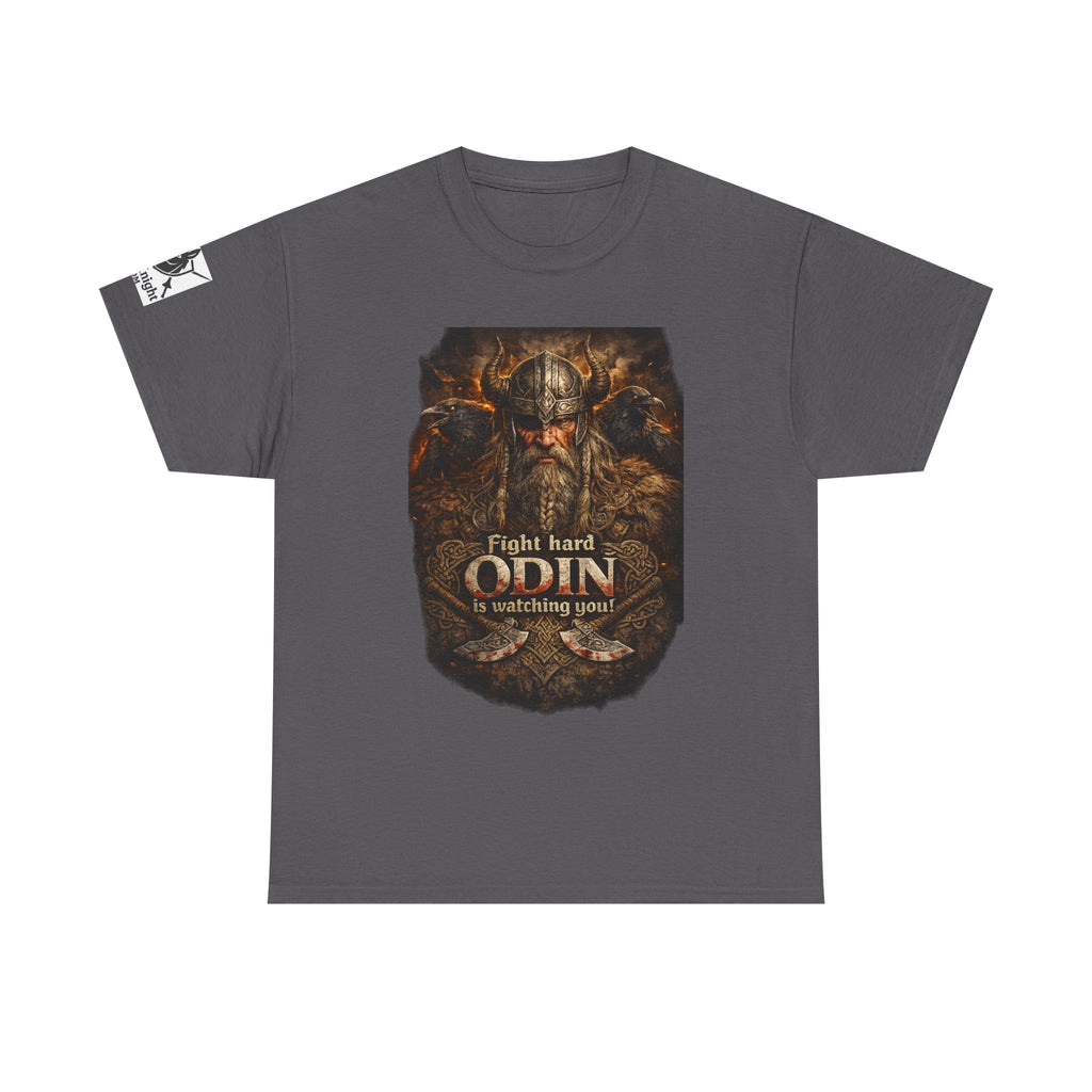 Viking shirt -Fight Hard Odin is watching you! — Funny Knight Tee
