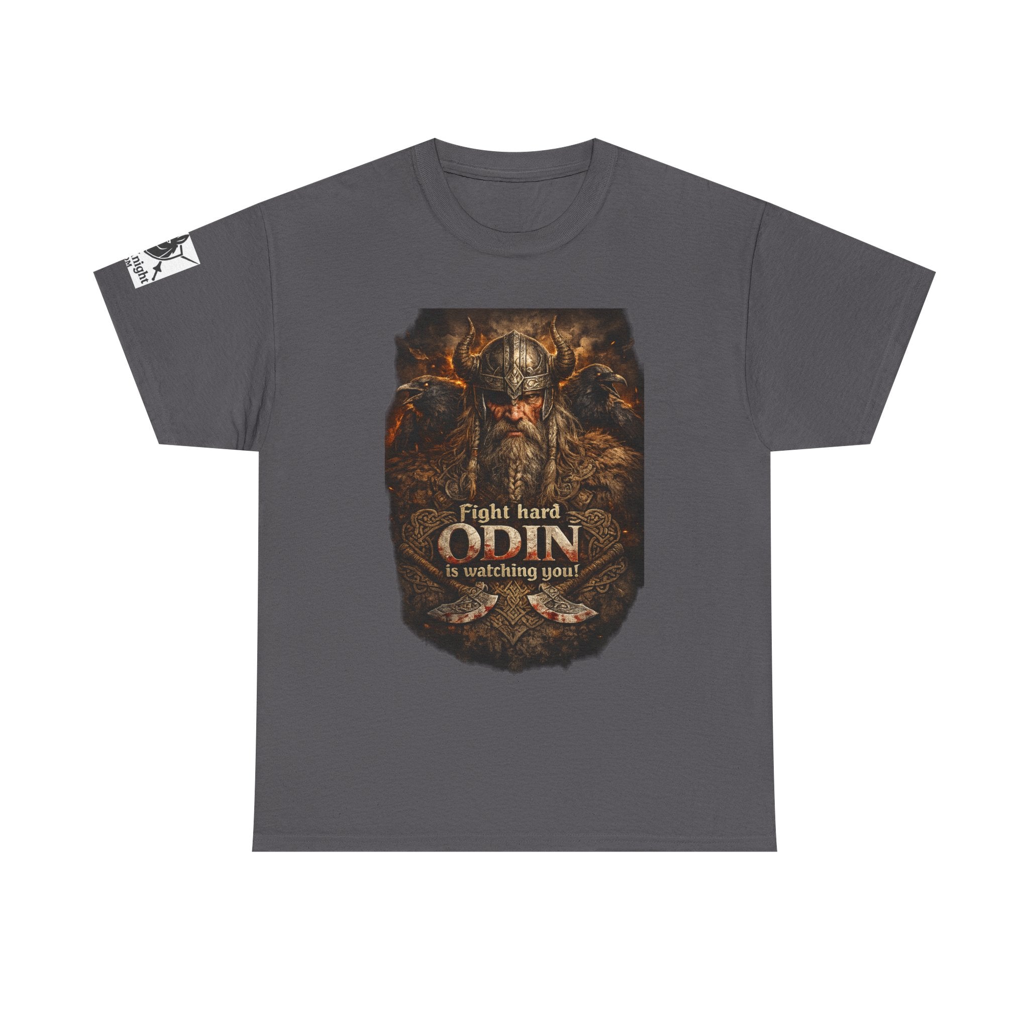 Viking shirt -Fight Hard Odin is watching you! — Funny Knight Tee
