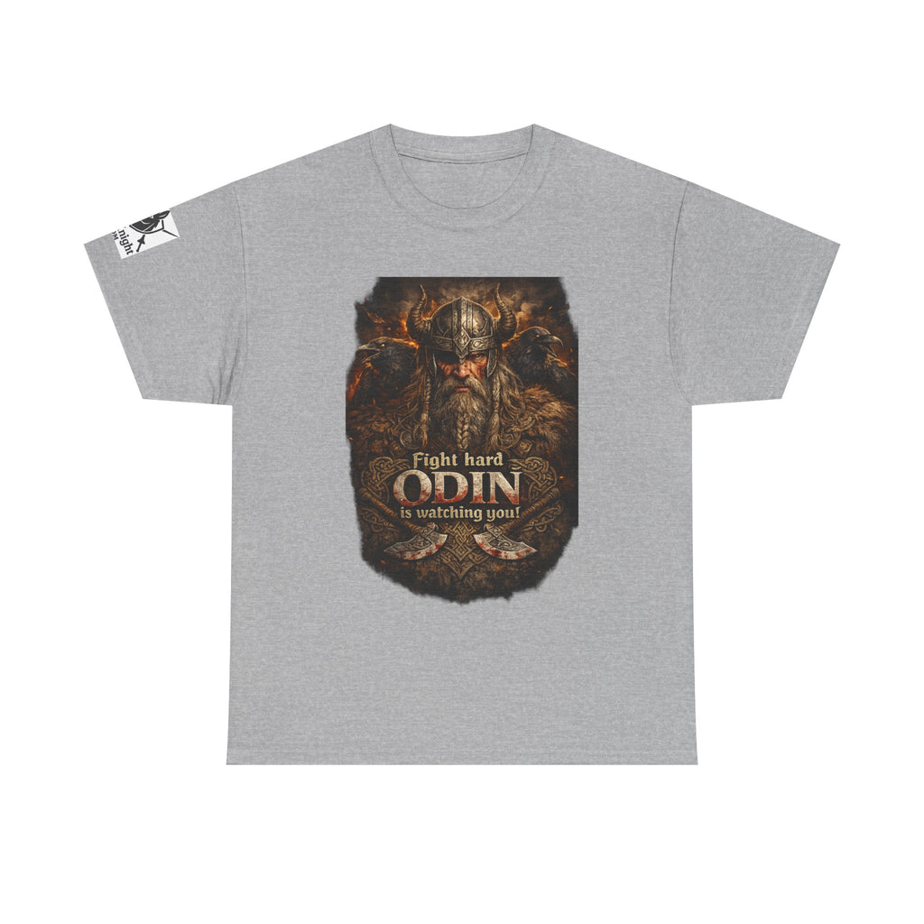 Viking shirt -Fight Hard Odin is watching you! — Funny Knight Tee