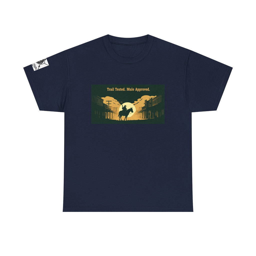 Western Rodeo T-Shirt — 'Trail Tested, Mule Approved' Vintage Cowboy Tee