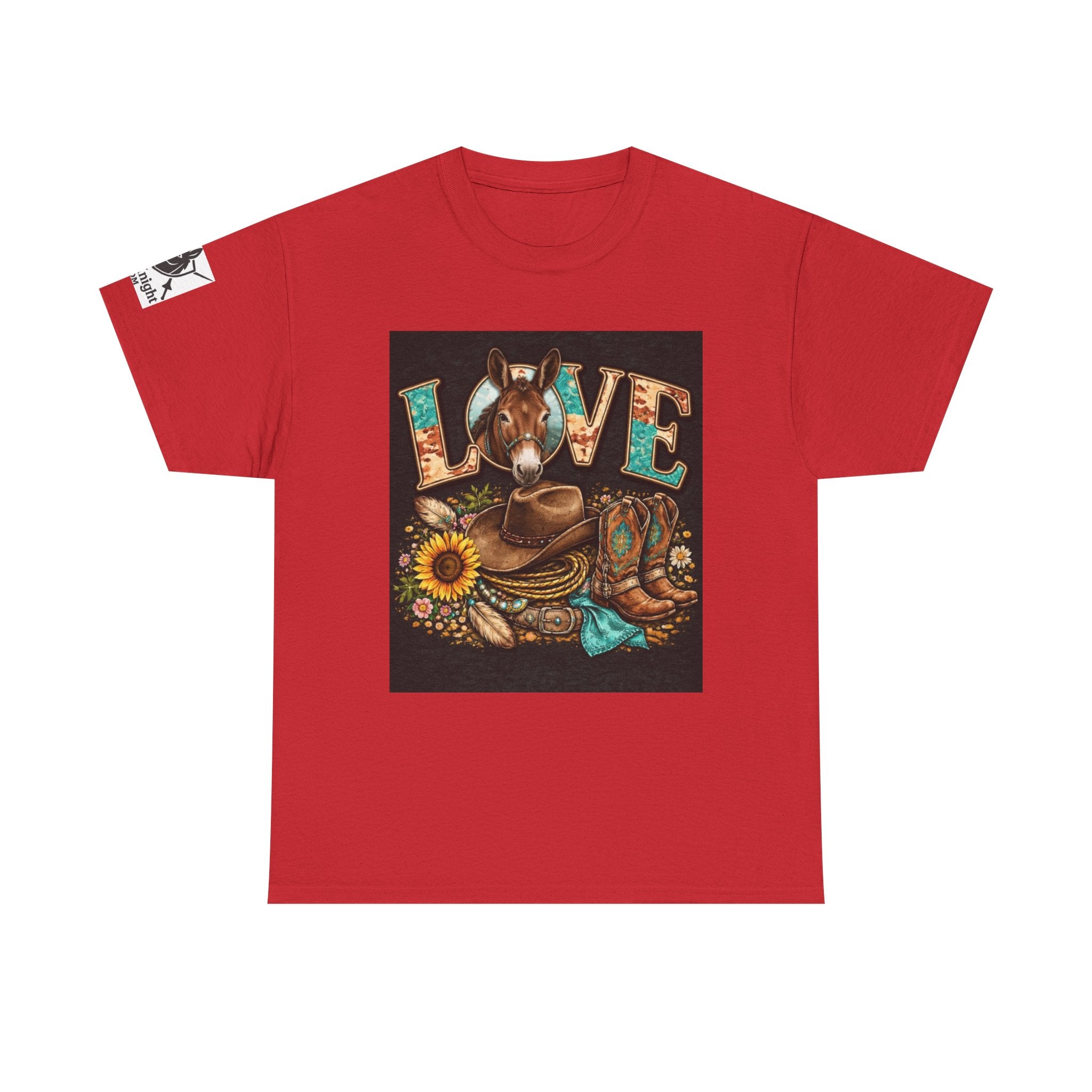 Western rider Love Mules— Cowgirl western Graphic Tee
