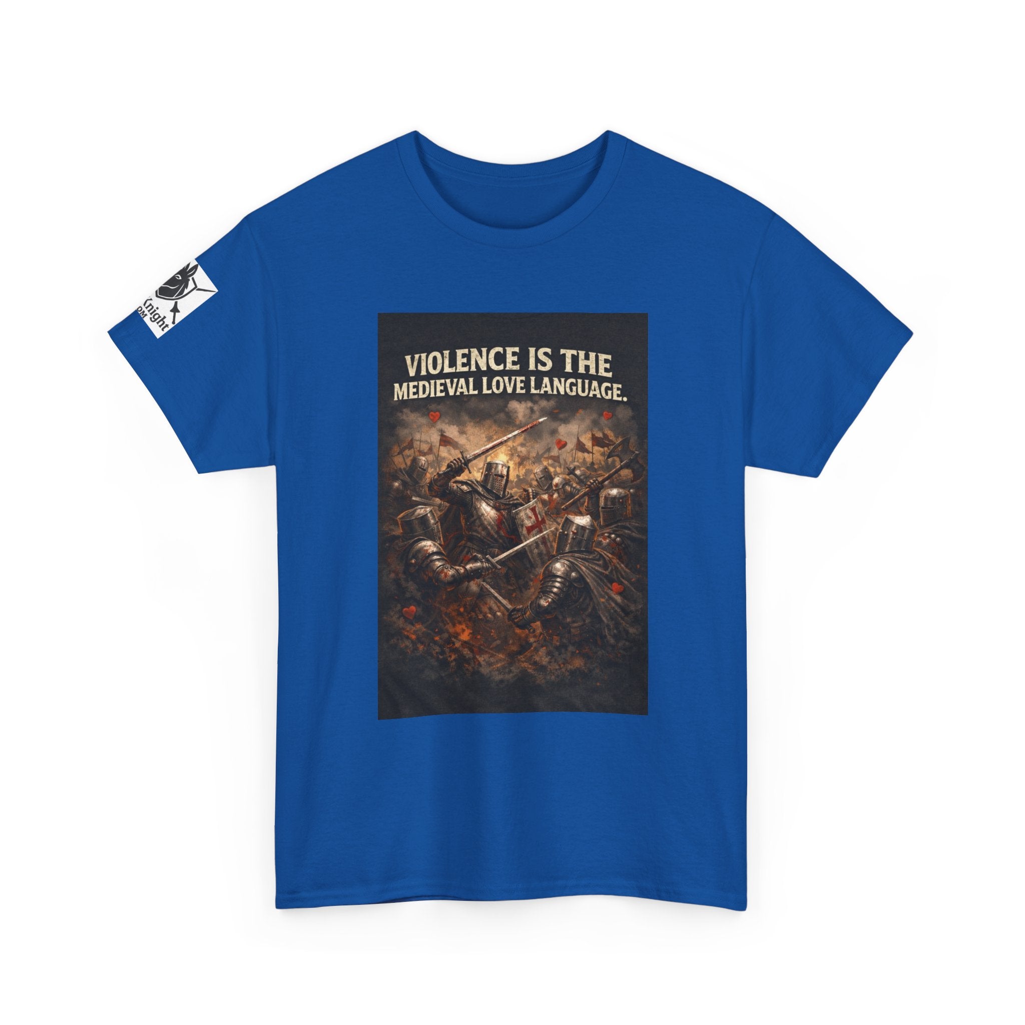 Medieval Battle T‑Shirt — "Violence Is the Medieval Love Language" Graphic Tee
