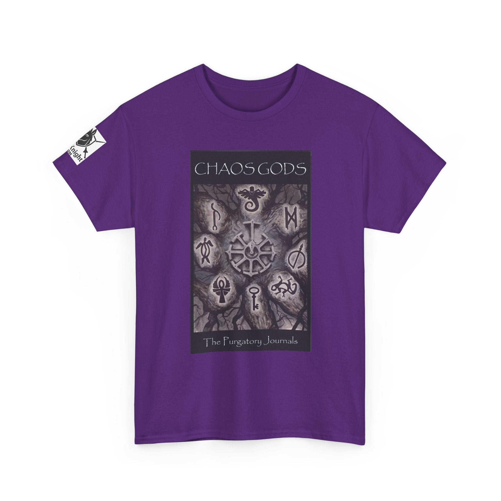 Chaos Gods World Tree Front - Pandora -Purgatory Journals Book 3 Back -  Graphic Tee — Fantasy Novel tee