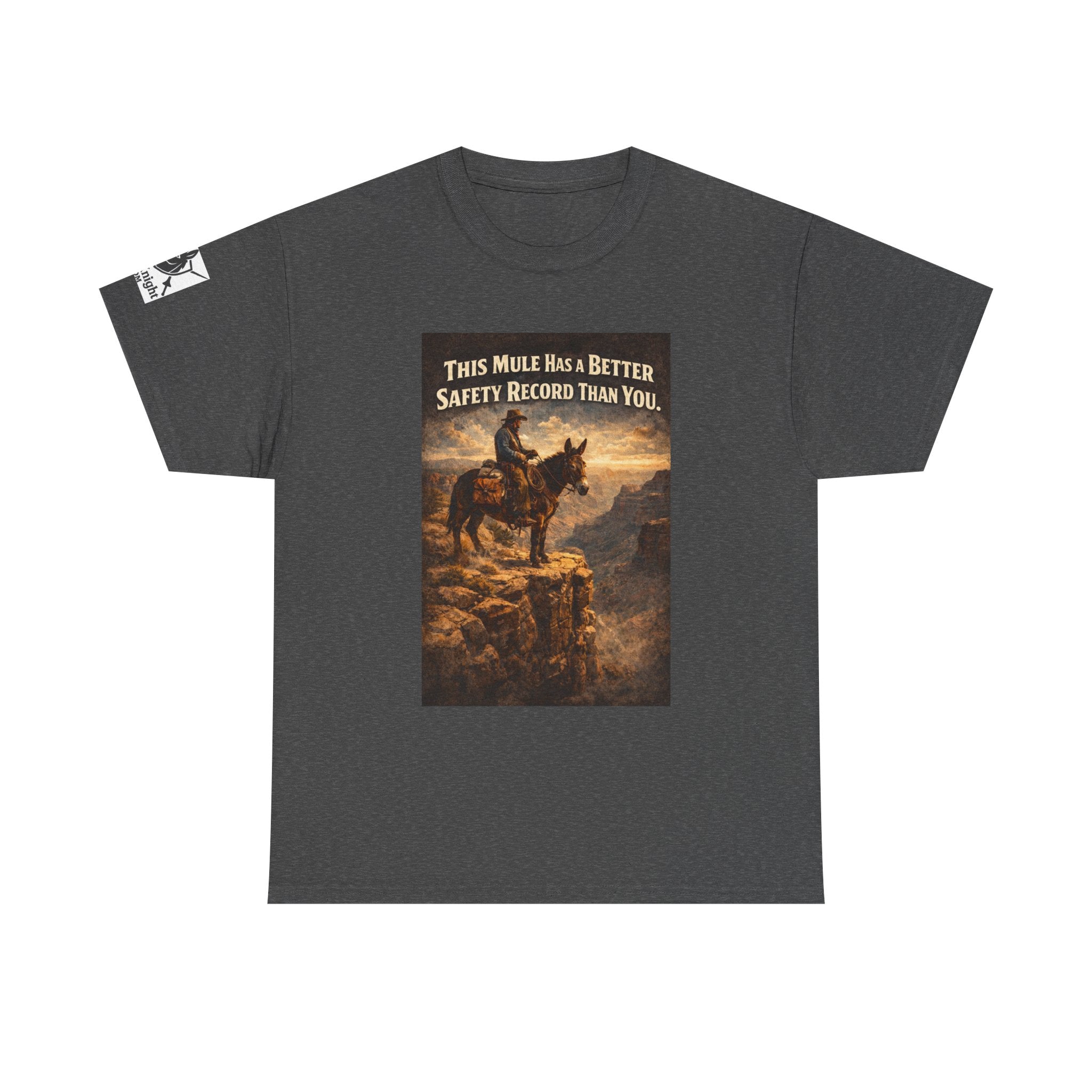 T-Shirt — Vintage Western "This Mule Has a Better Safety Record Than You"