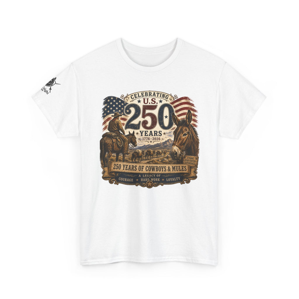 USA 250 Years of America - "Celebrating Cowboys, Mules and 250 years of loyalty"