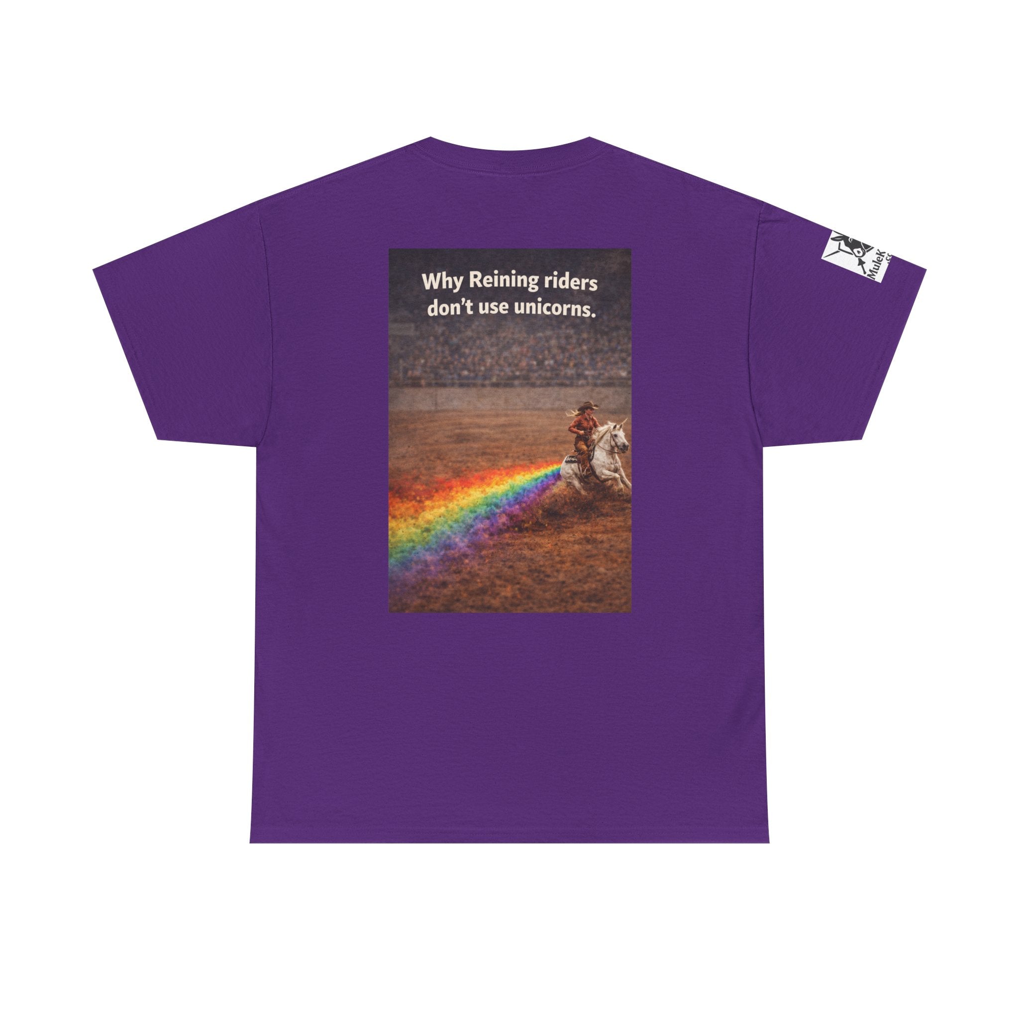 Rodeo  Reining Tee— “Why reining riders dont ride unicorns." -Funny tee