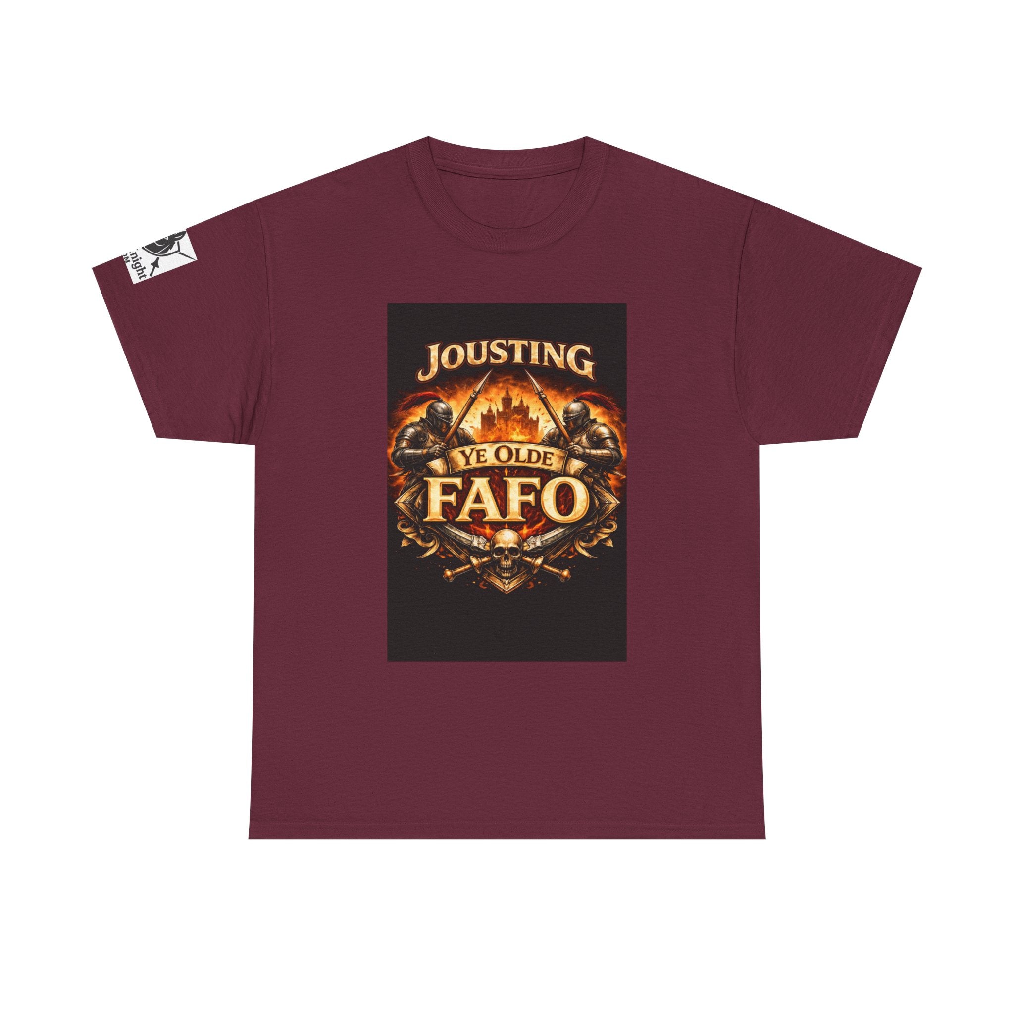 Jousting Ye Olde Fafo T-Shirt — Medieval Vintage Tournament Graphic Tee