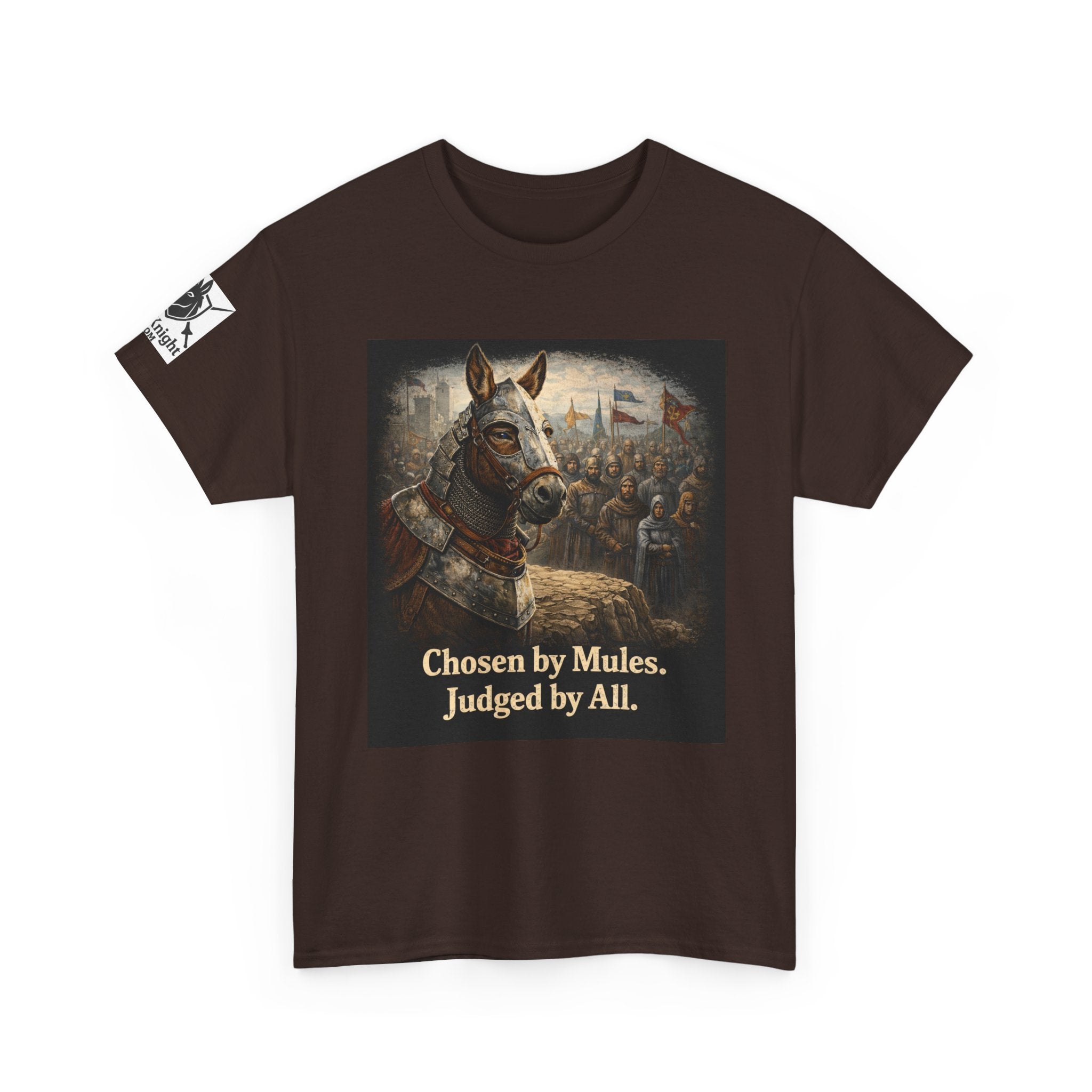 Chosen by Mules Tee — Funny Medieval Donkey Graphic T-Shirt