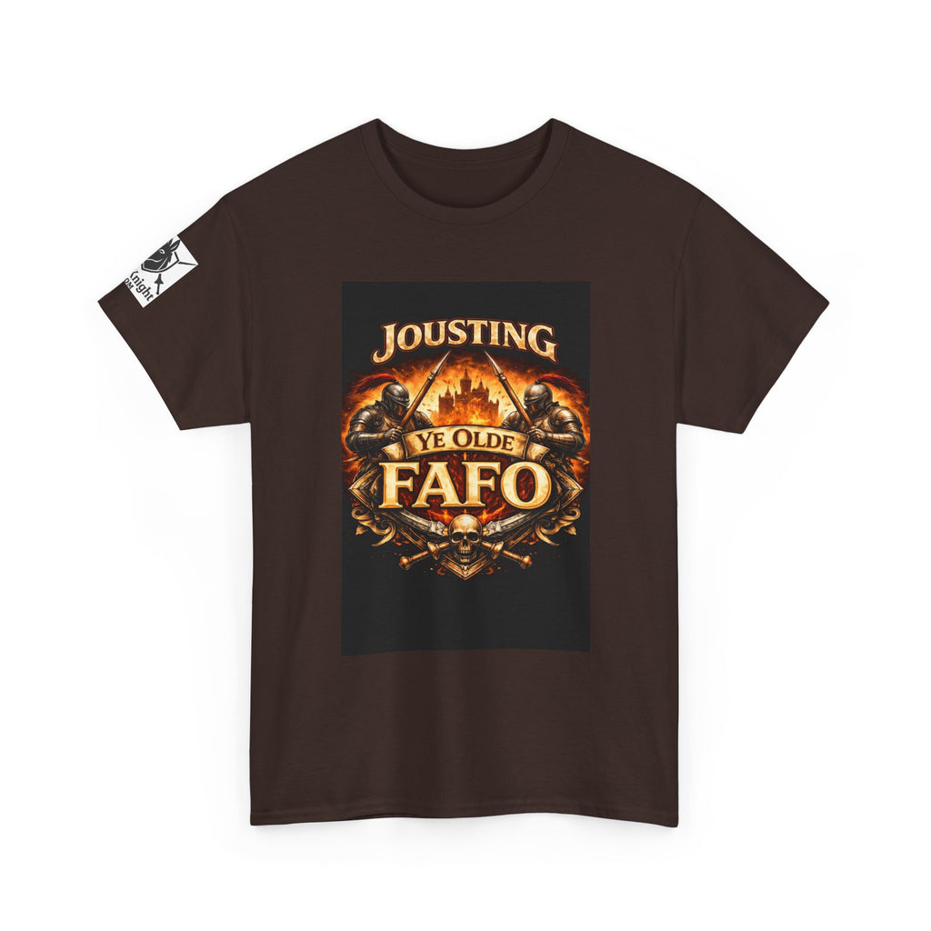 Jousting Ye Olde Fafo T-Shirt — Medieval Vintage Tournament Graphic Tee