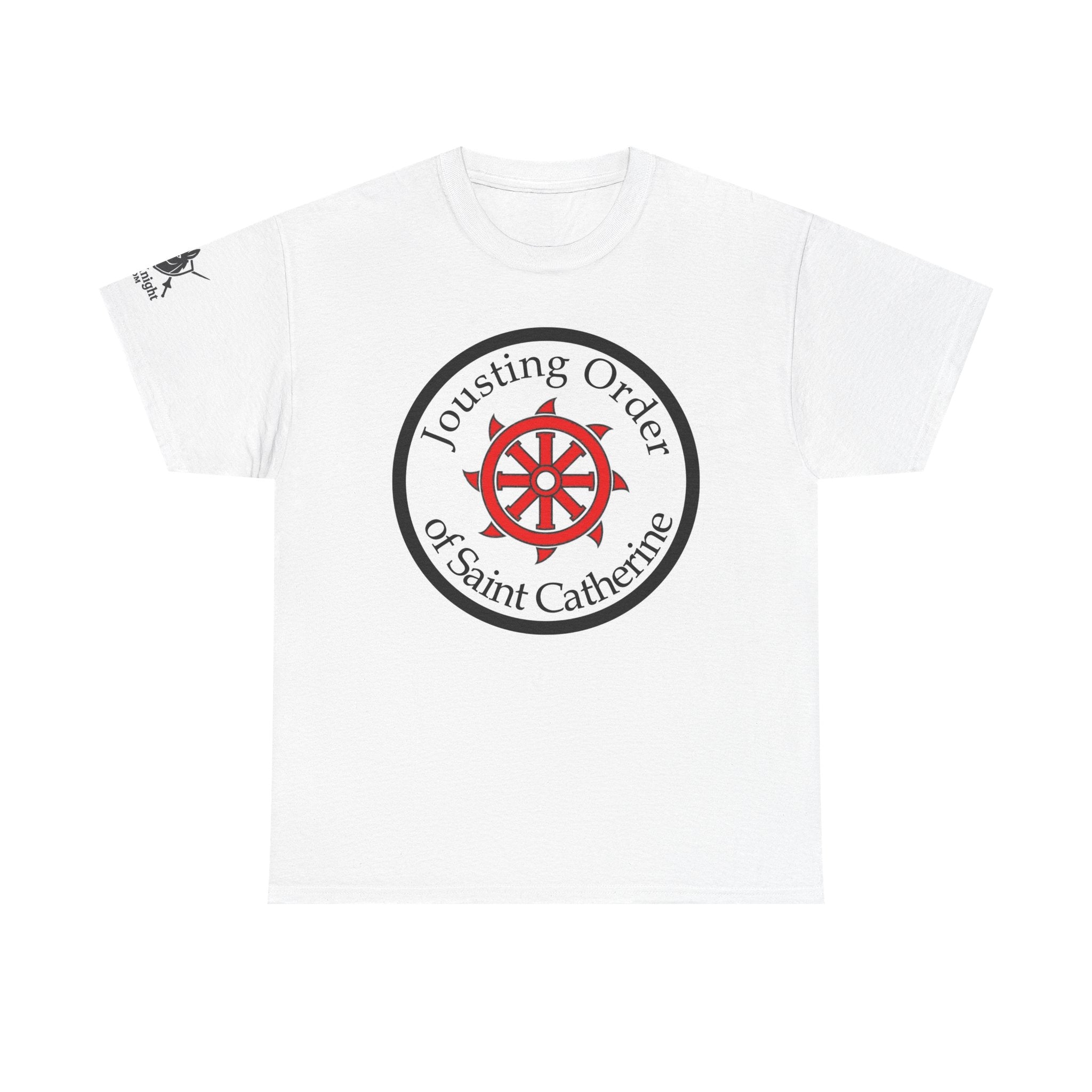 Saint Catherine Jousting Order Tee — Medieval Crest T‑Shirt