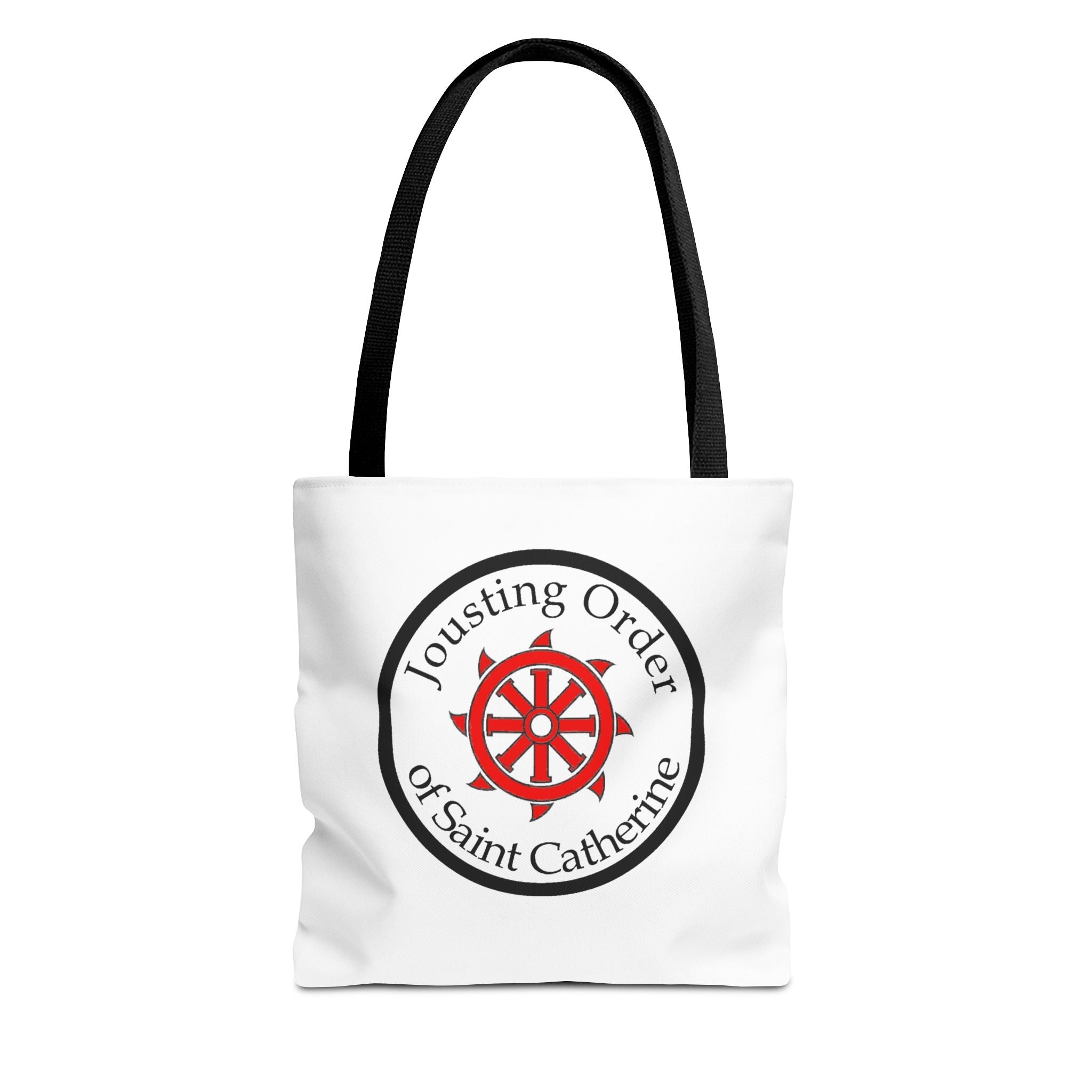 Saint Catherine Jousting Order Tote Bag — Medieval Heraldry Canvas Tote