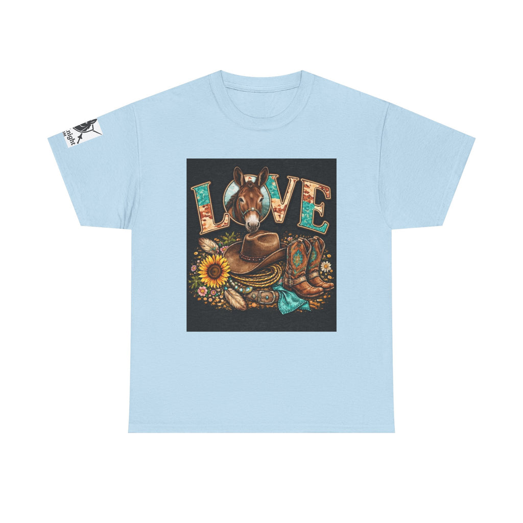 Western rider Love Mules— Cowgirl western Graphic Tee