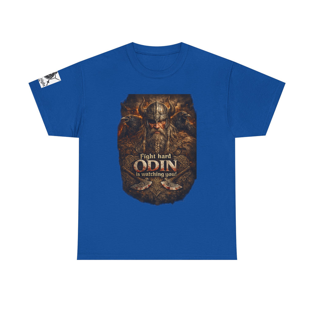 Viking shirt -Fight Hard Odin is watching you! — Funny Knight Tee